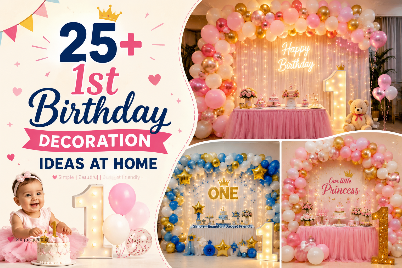 1st Birthday Decoration Ideas
