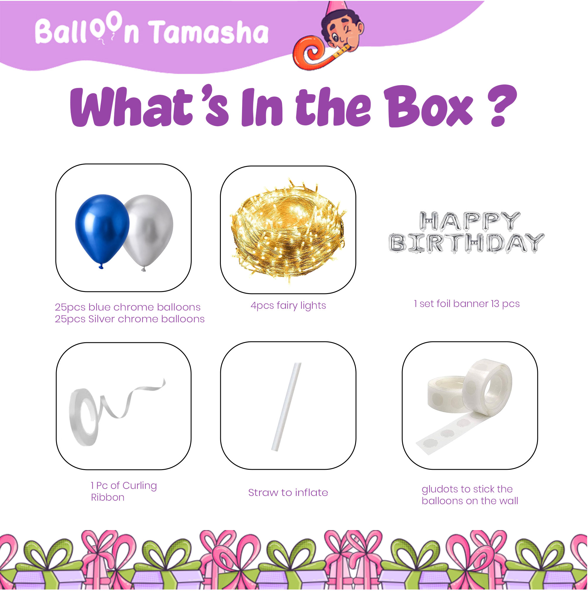 Fairy Lights Birthday Decoration Kit