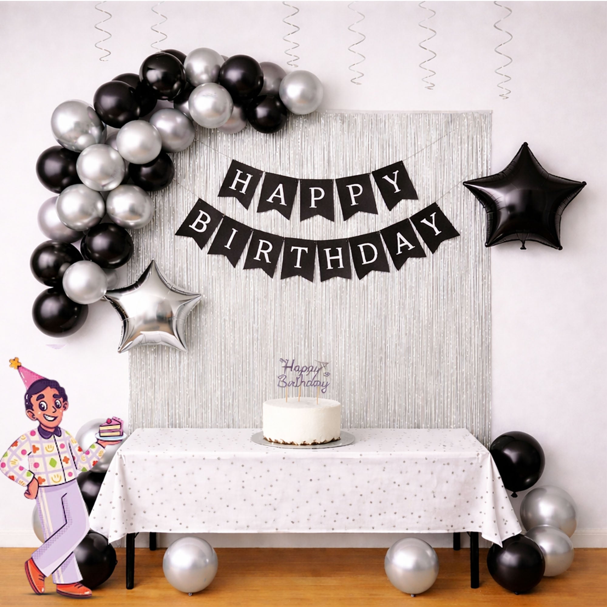 #Color_Black & Silver