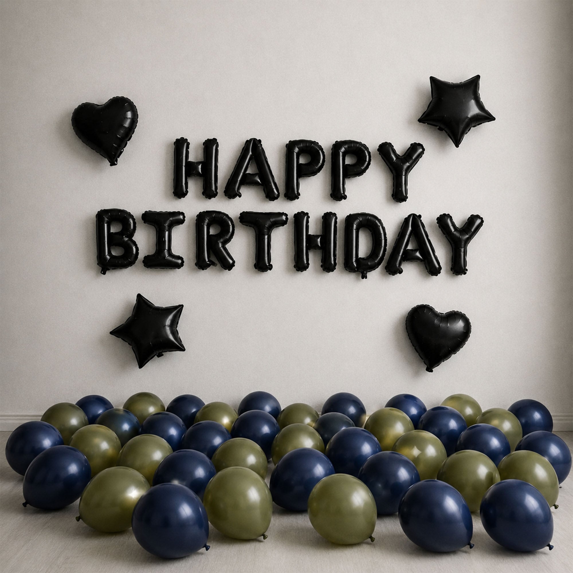 #color_Black HBD Blue Green Balloons