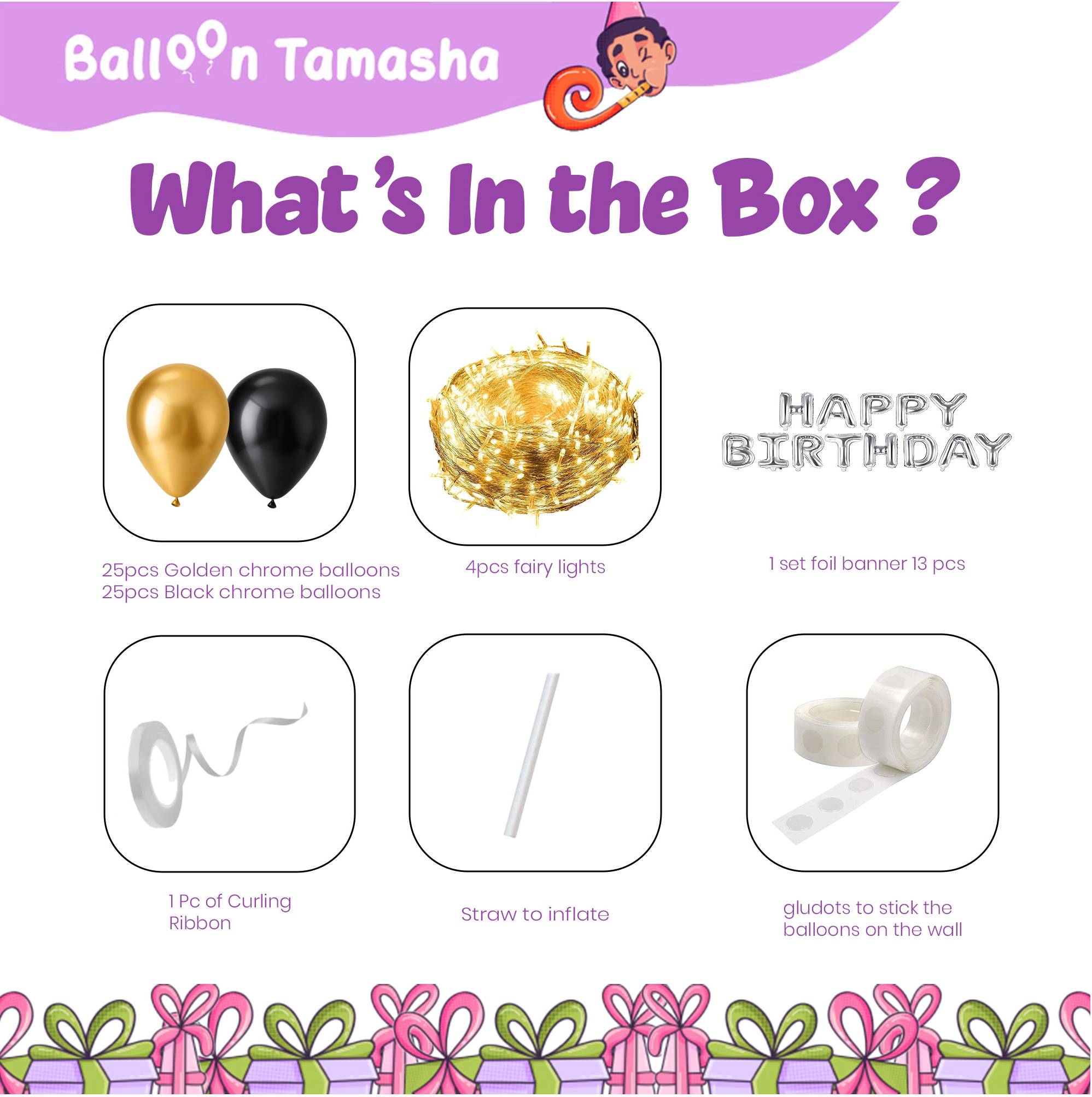 Fairy Lights Birthday Decoration Kit