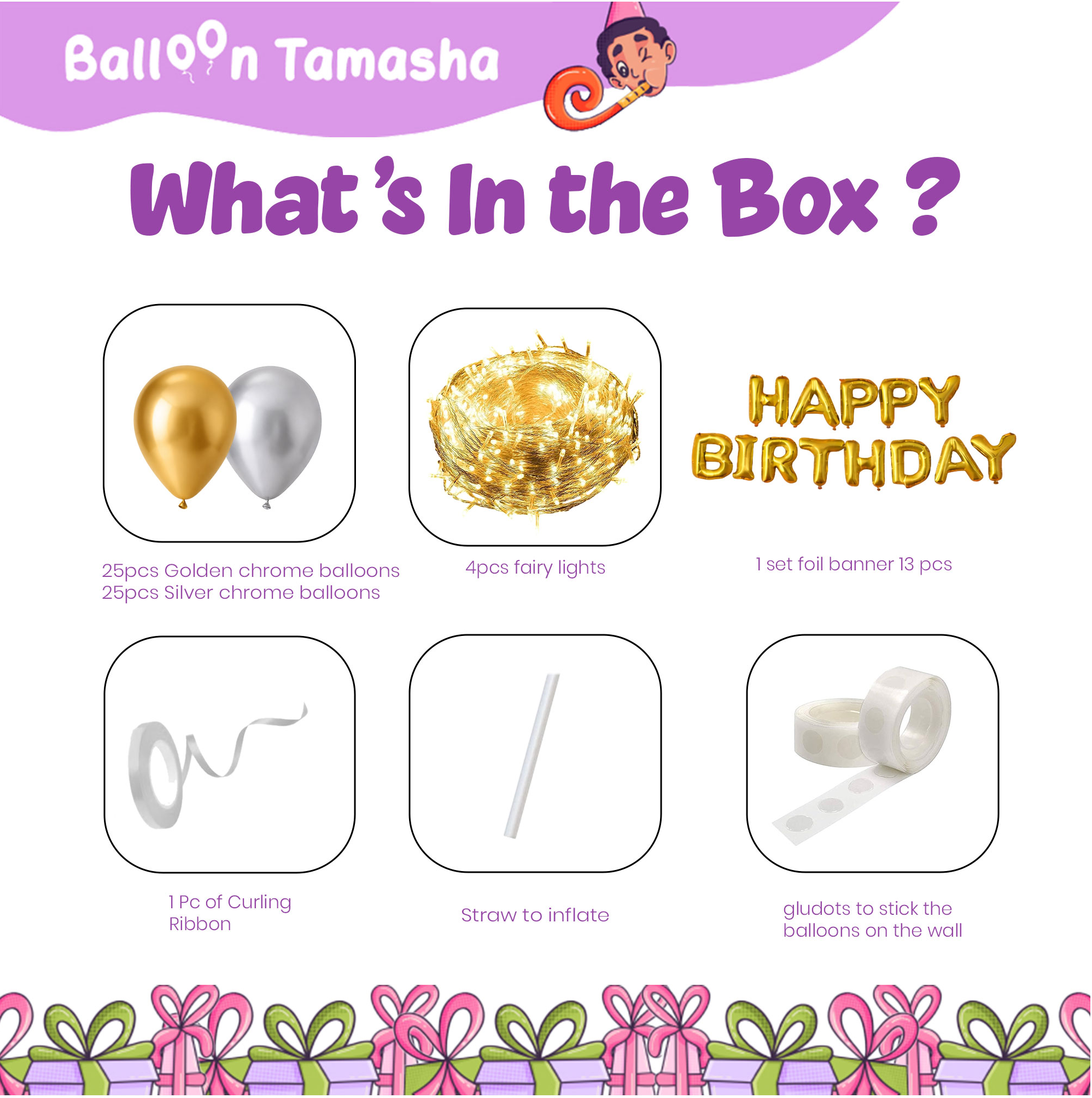 Fairy Lights Birthday Decoration Kit