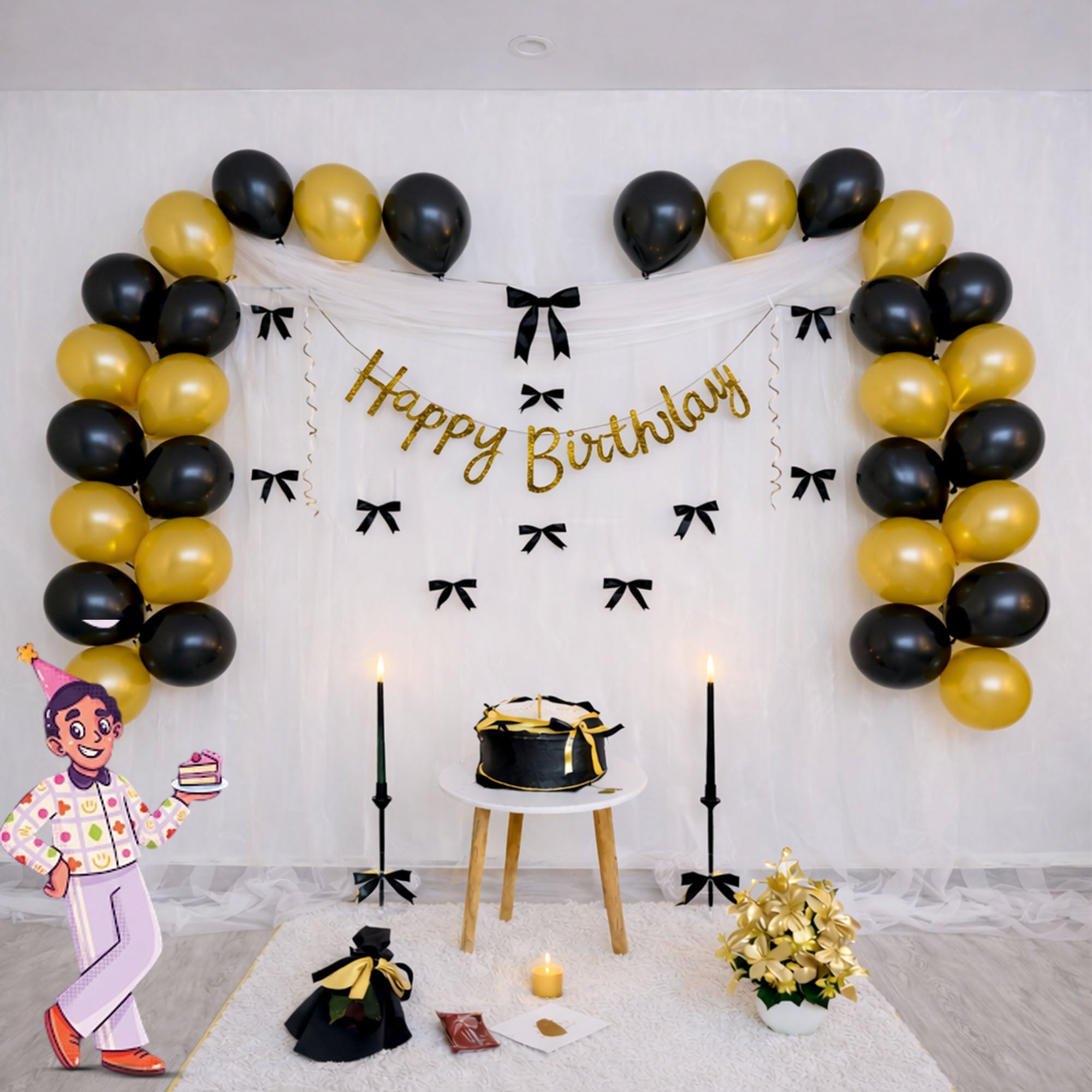 #Color_Golden & Black