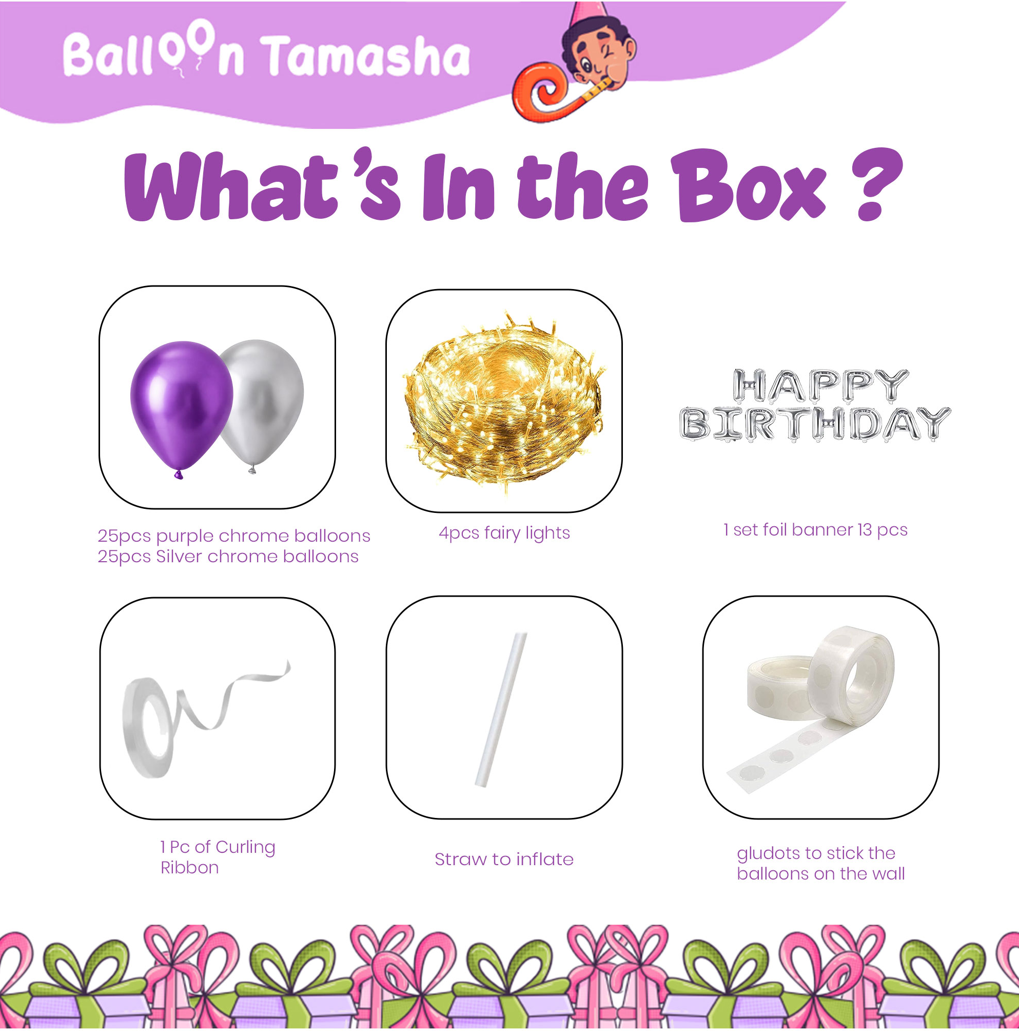 Fairy Lights Birthday Decoration Kit