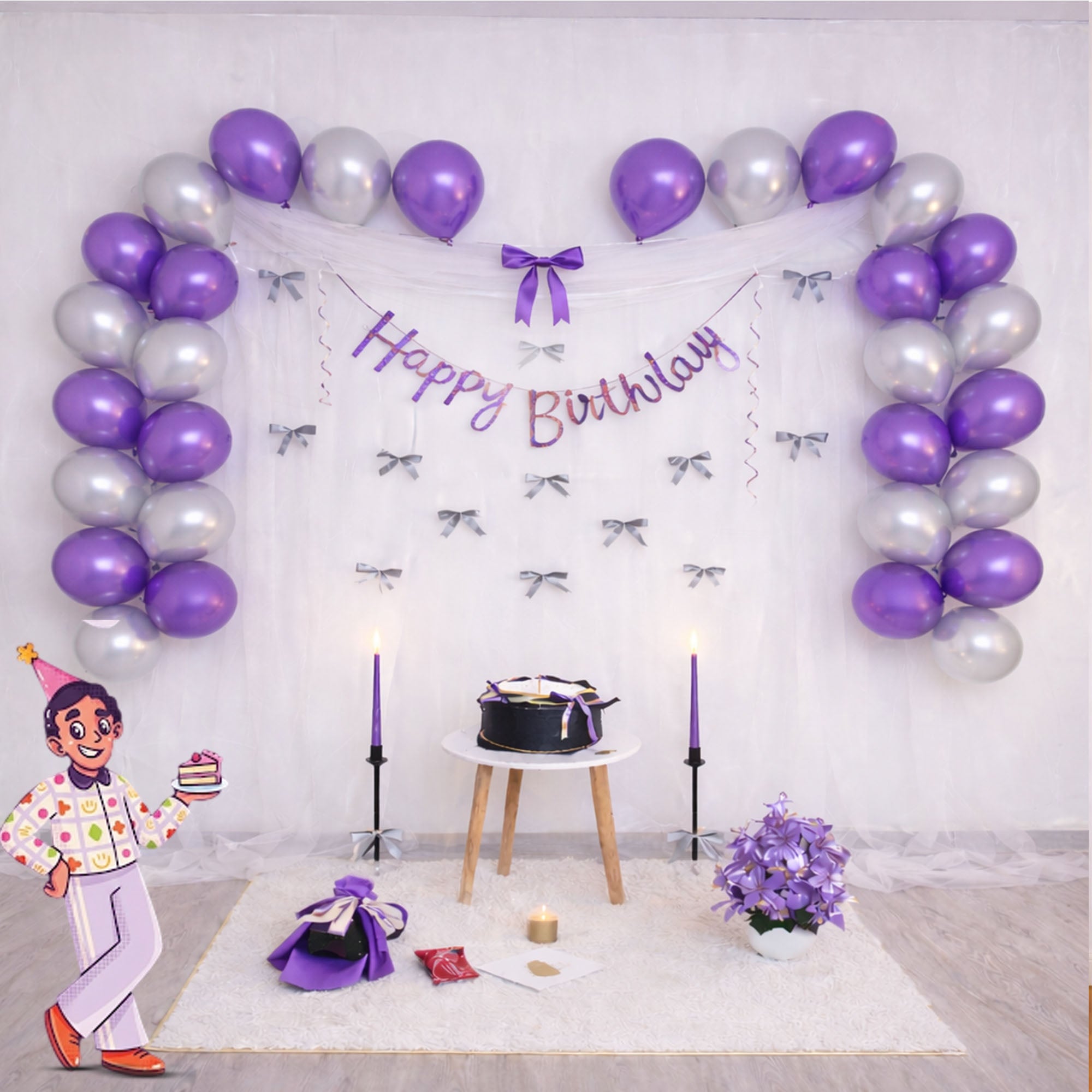 #Color_Purple & Silver