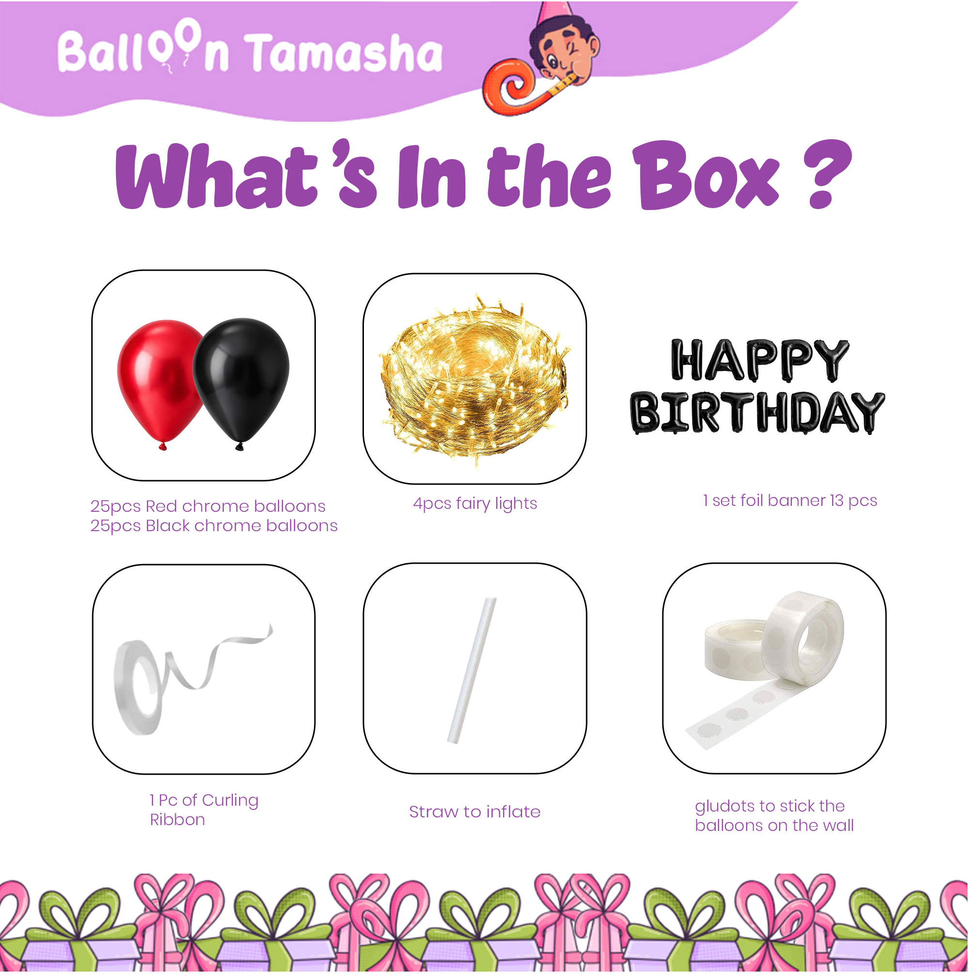 Fairy Lights Birthday Decoration Kit