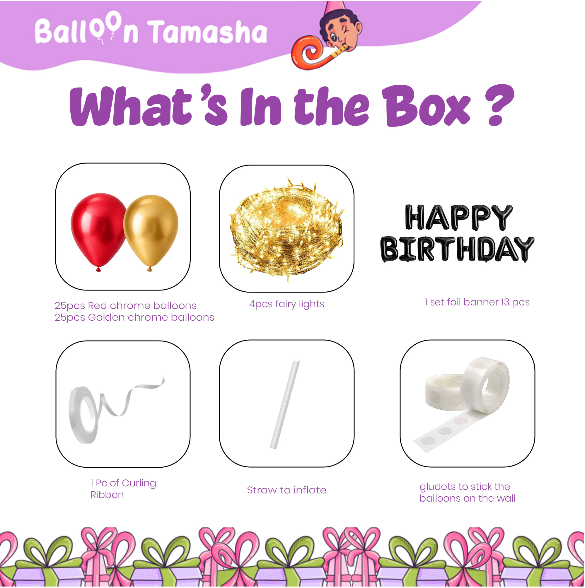 Fairy Lights Birthday Decoration Kit