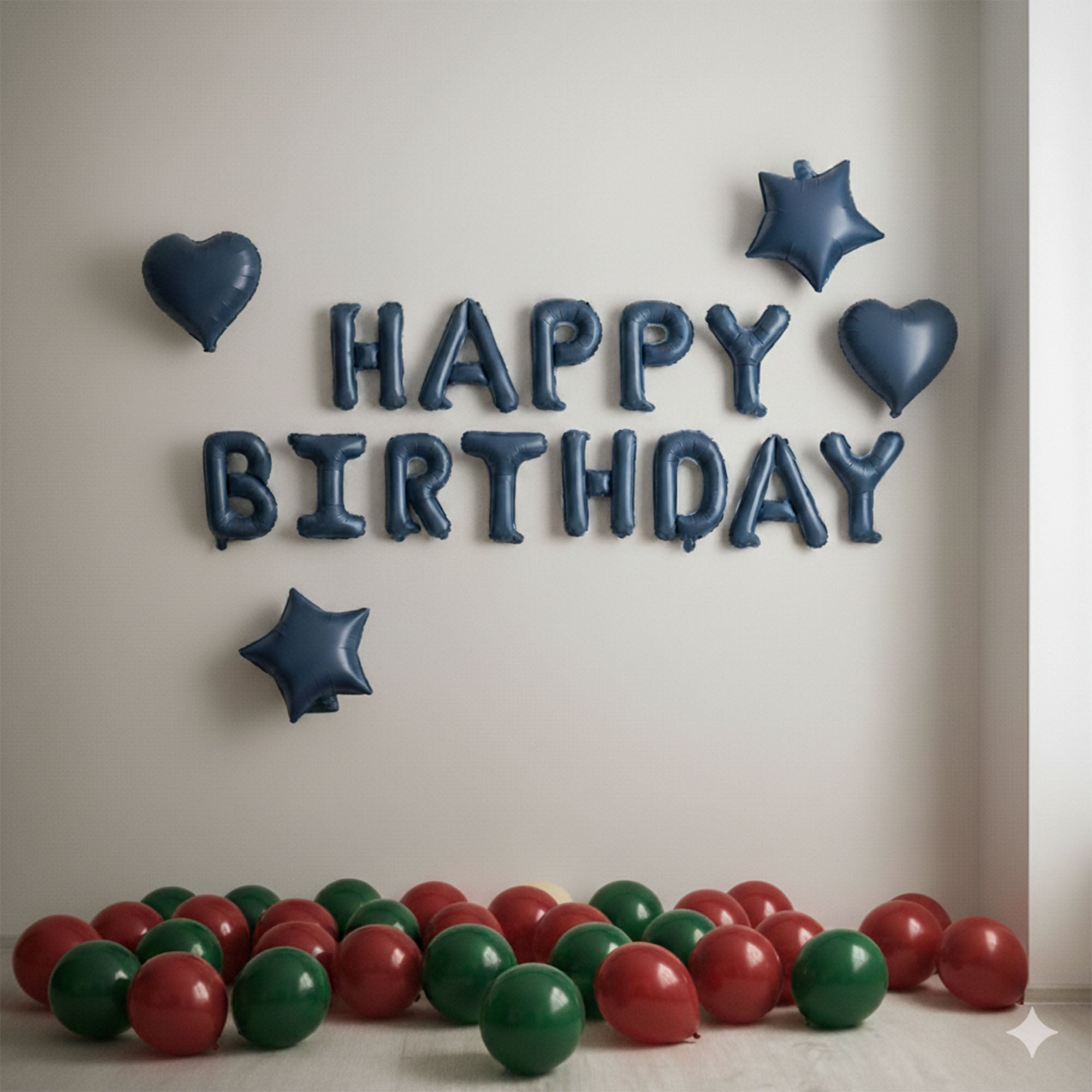 #color_Blue HBD Red Green Balloons