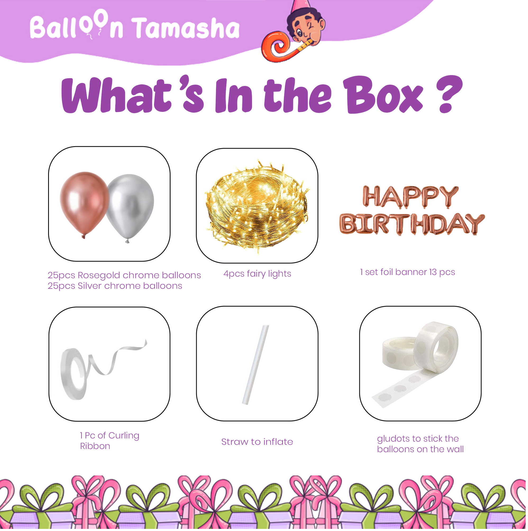 Fairy Lights Birthday Decoration Kit
