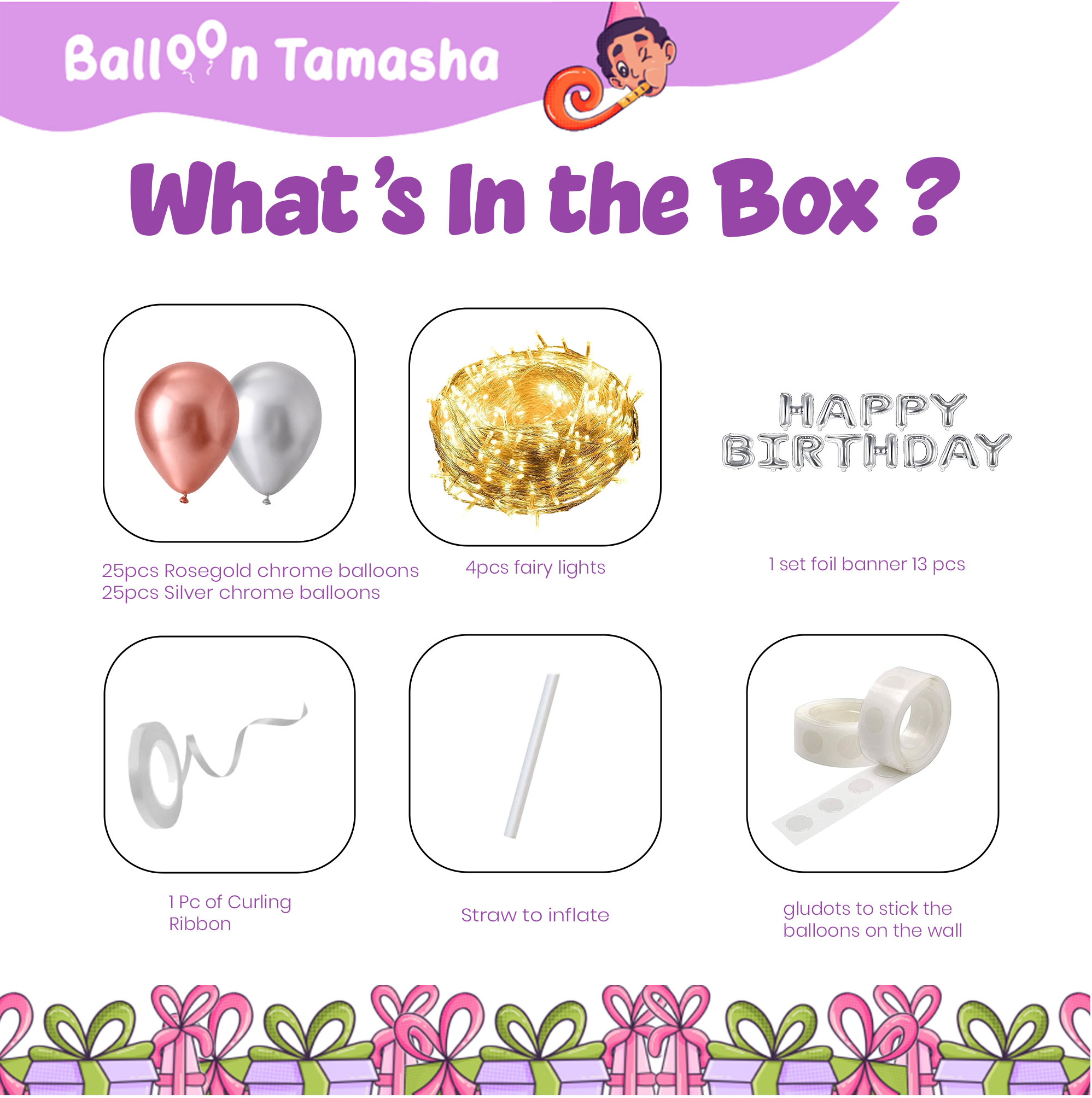 Fairy Lights Birthday Decoration Kit