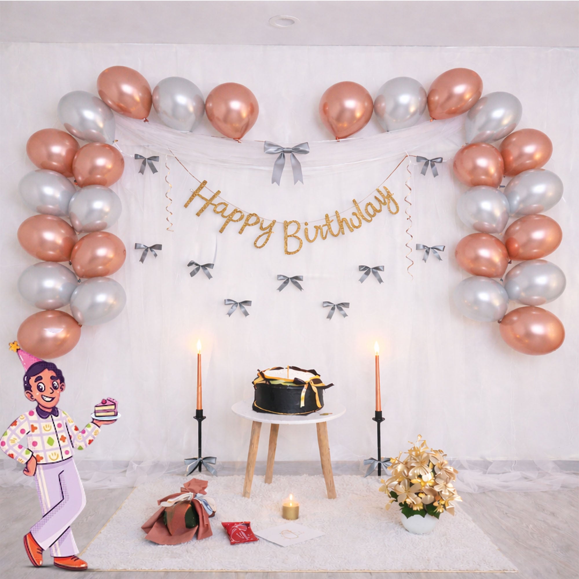 #Color_Rosegold & Silver