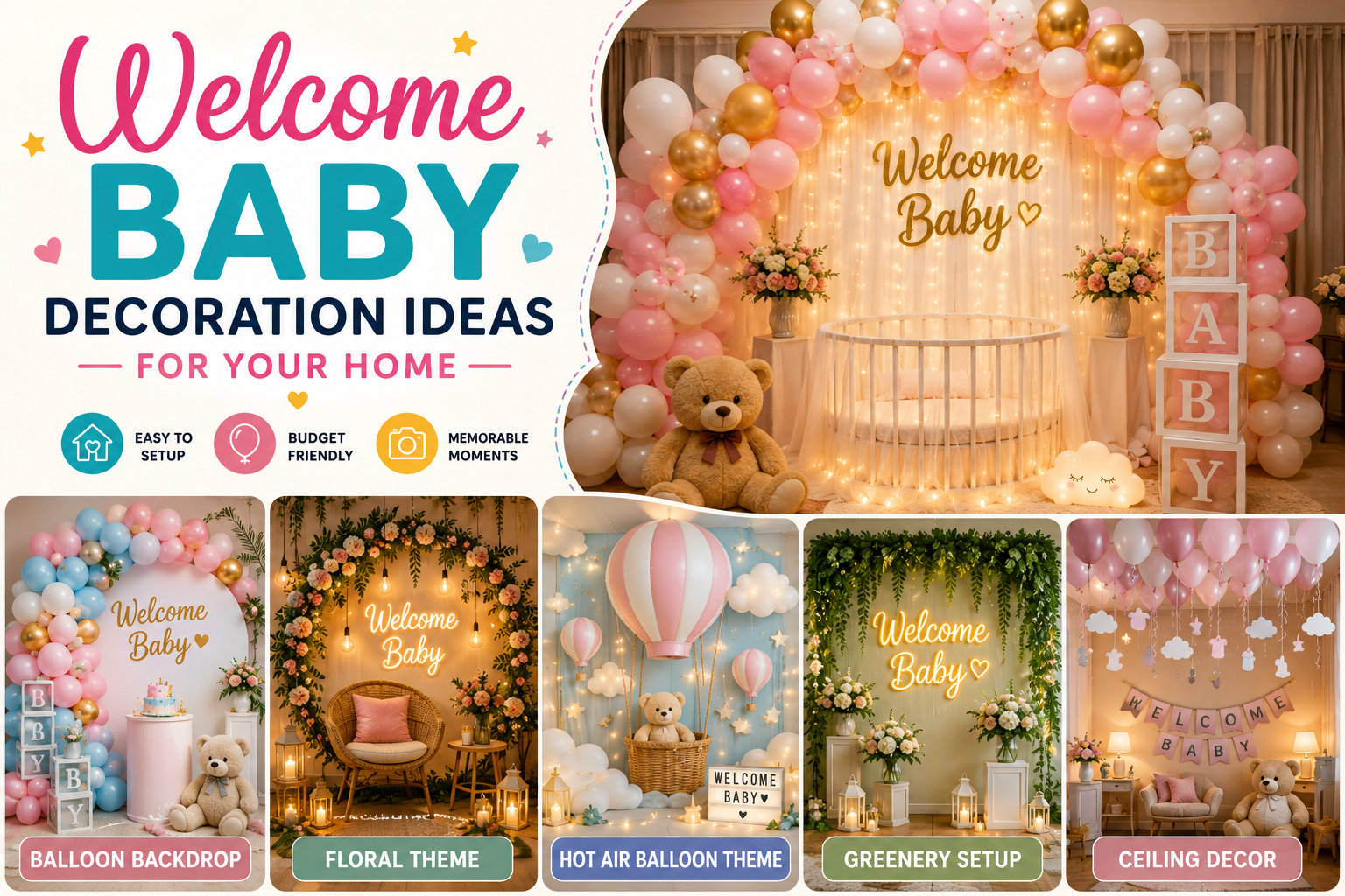 Welcome Baby Decoration Ideas