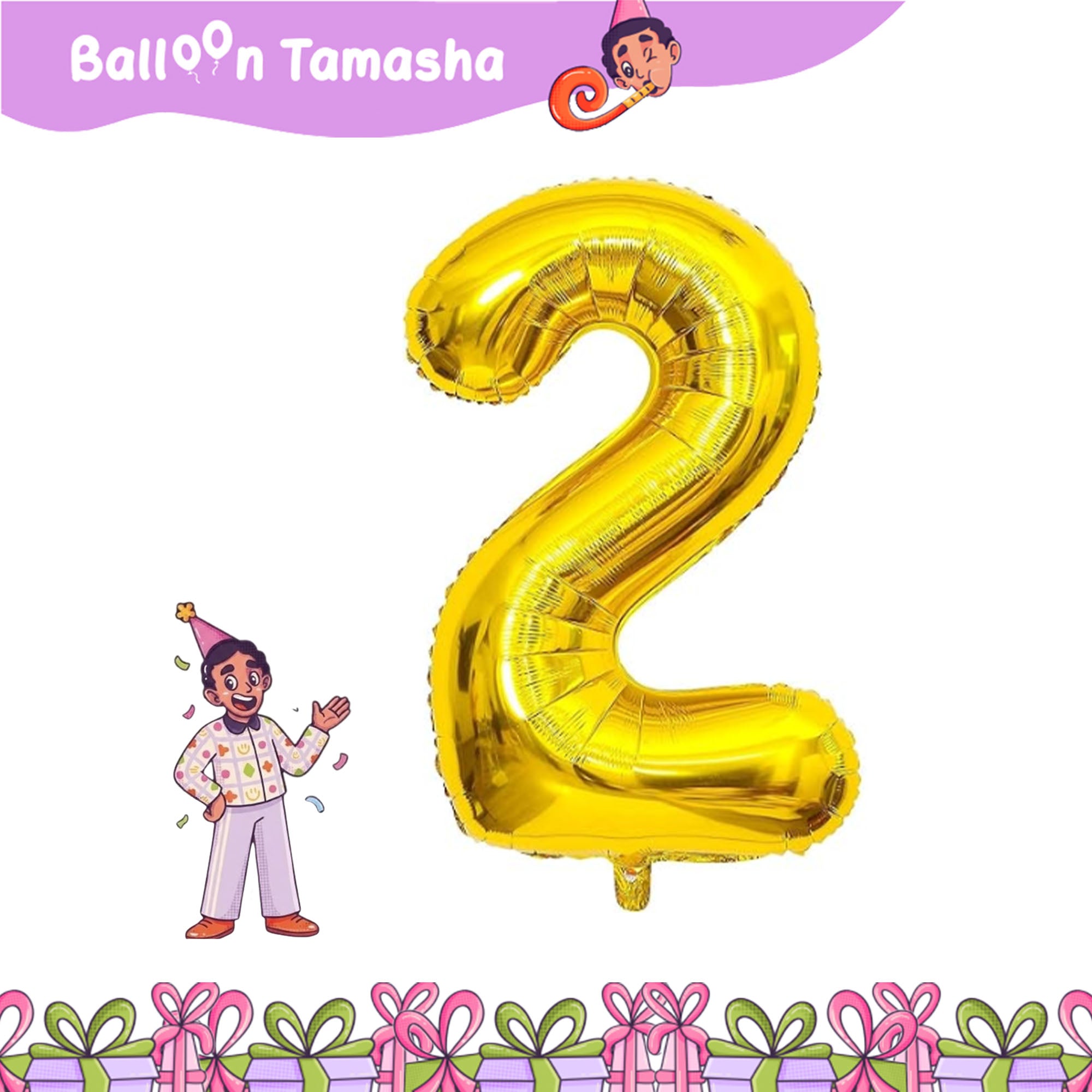 0 to 9 Golden color Number foil