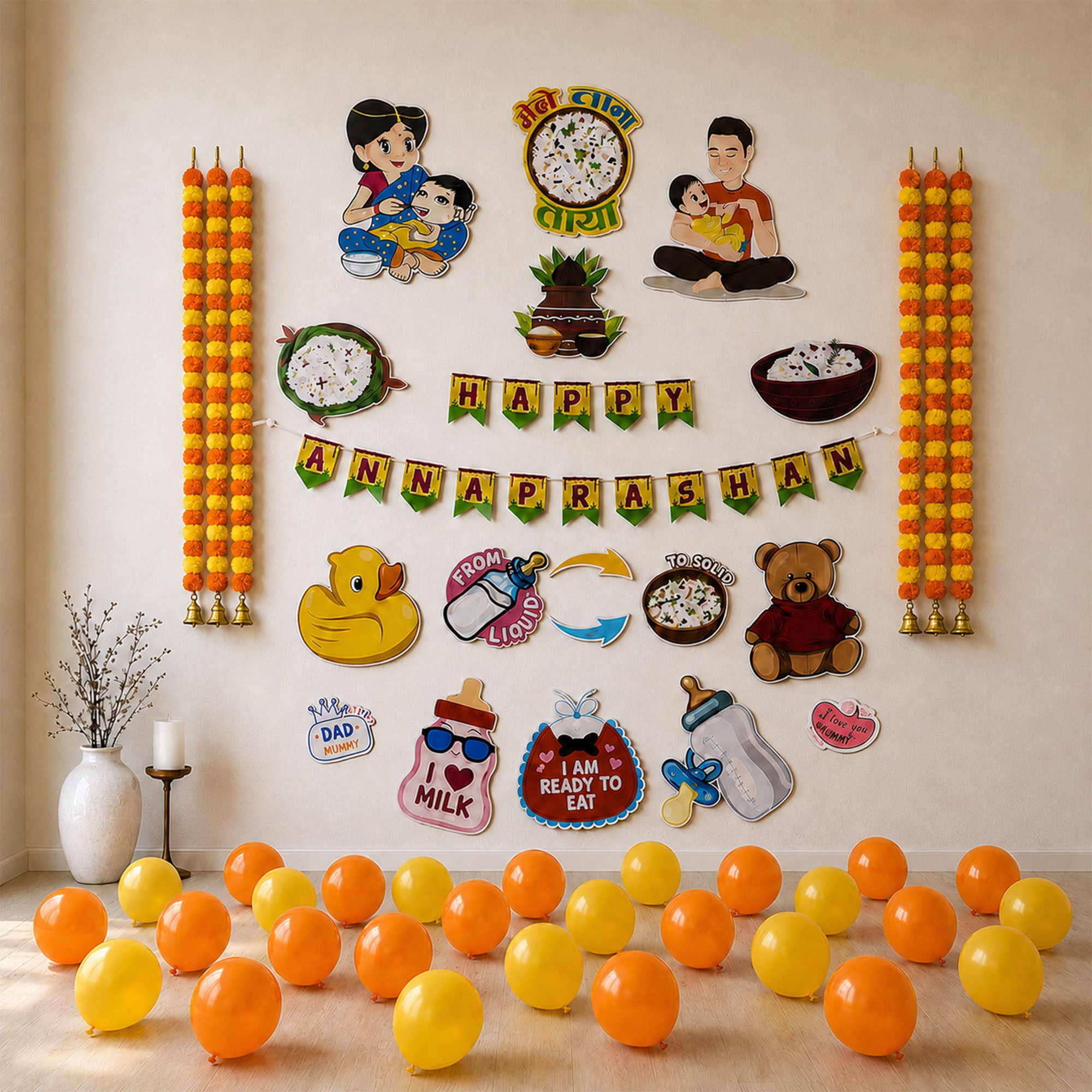 Annaprashan English decoration kit