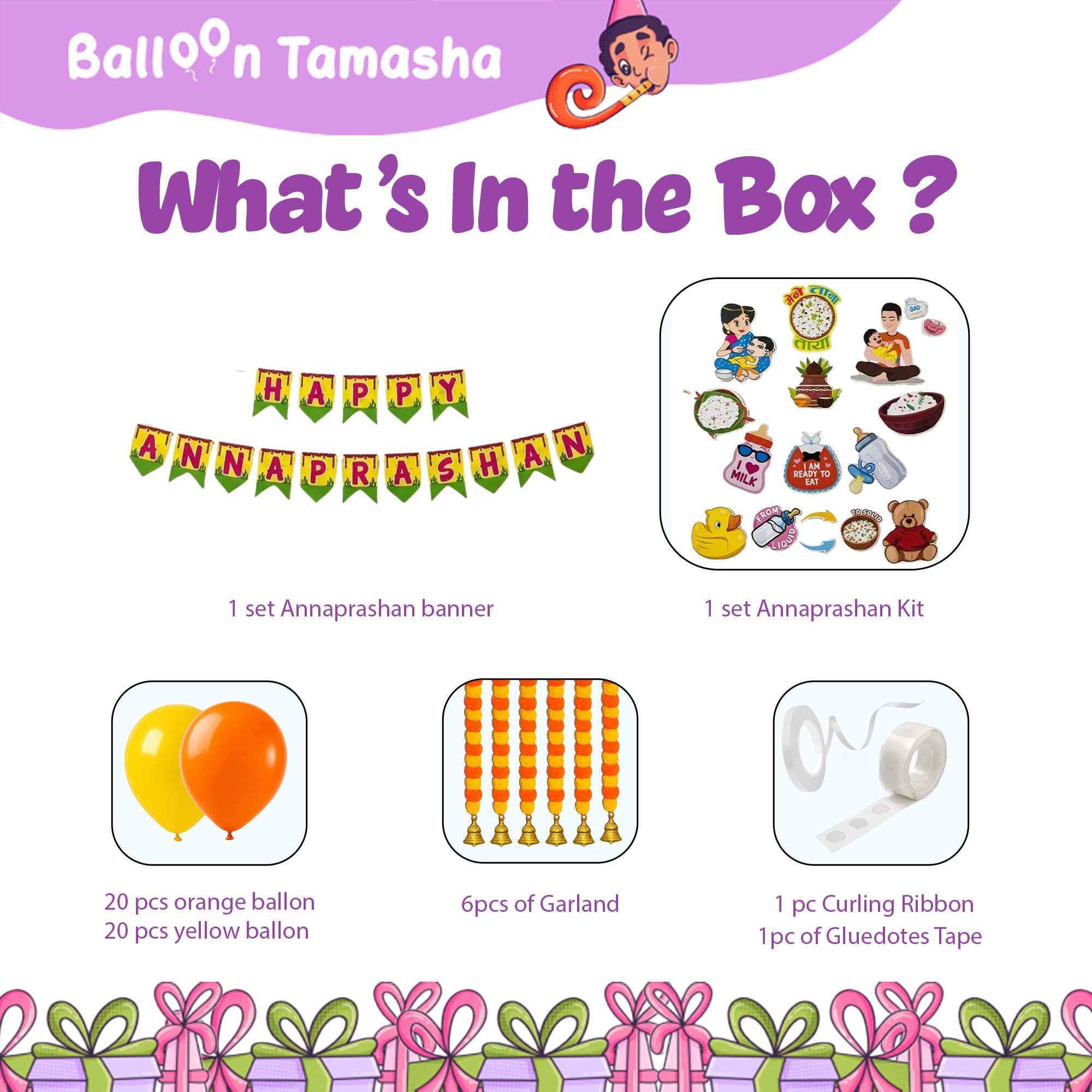 Annaprashan English decoration kit