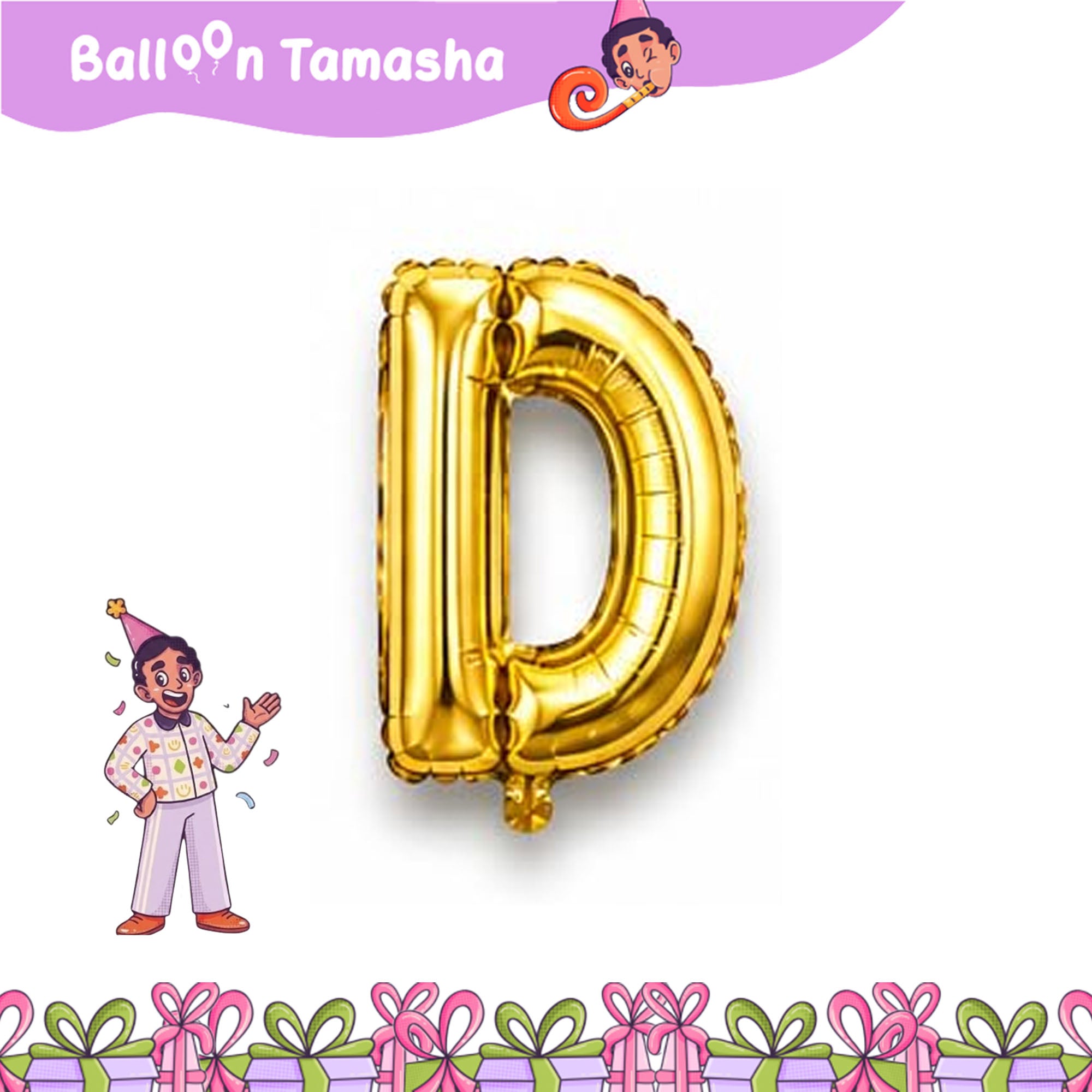 A to Z Golden color Letter foil