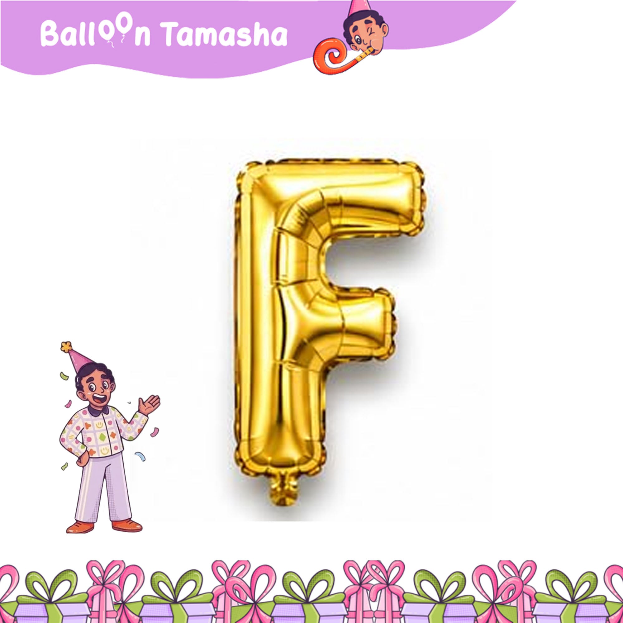 A to Z Golden color Letter foil
