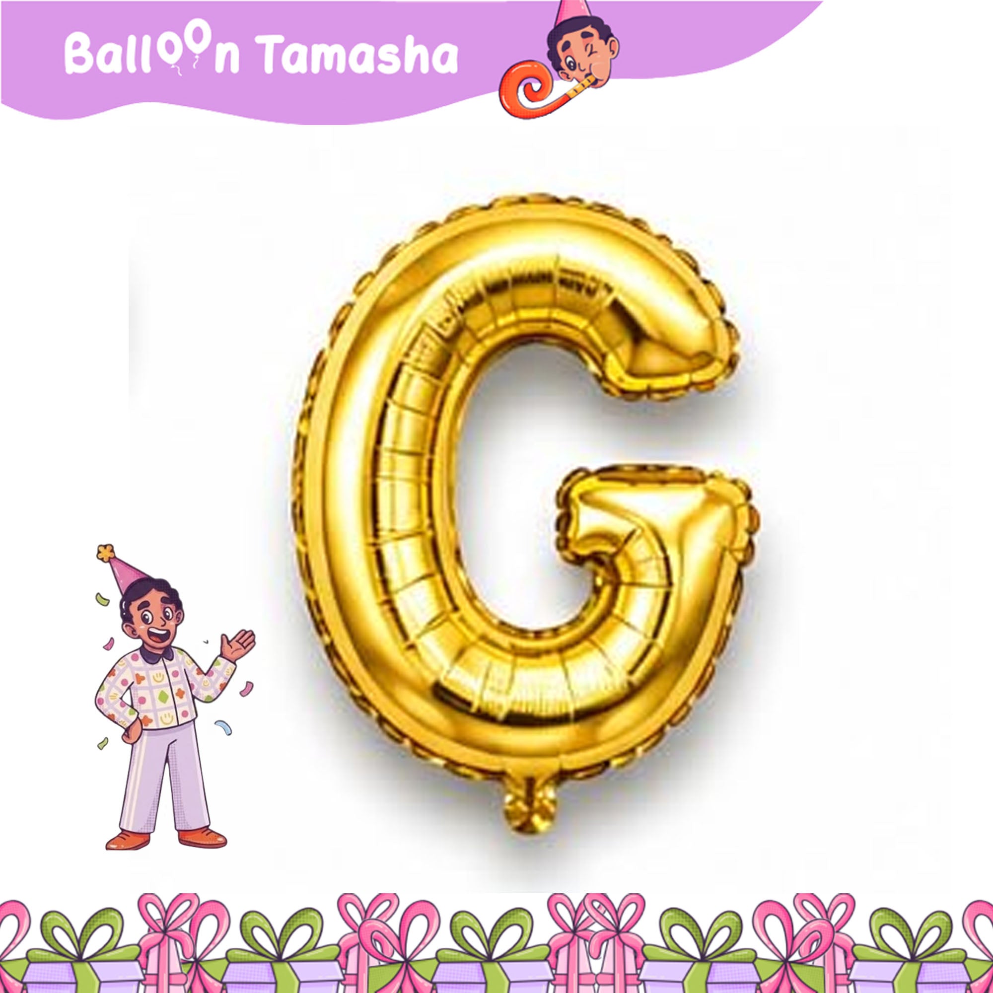 A to Z Golden color Letter foil