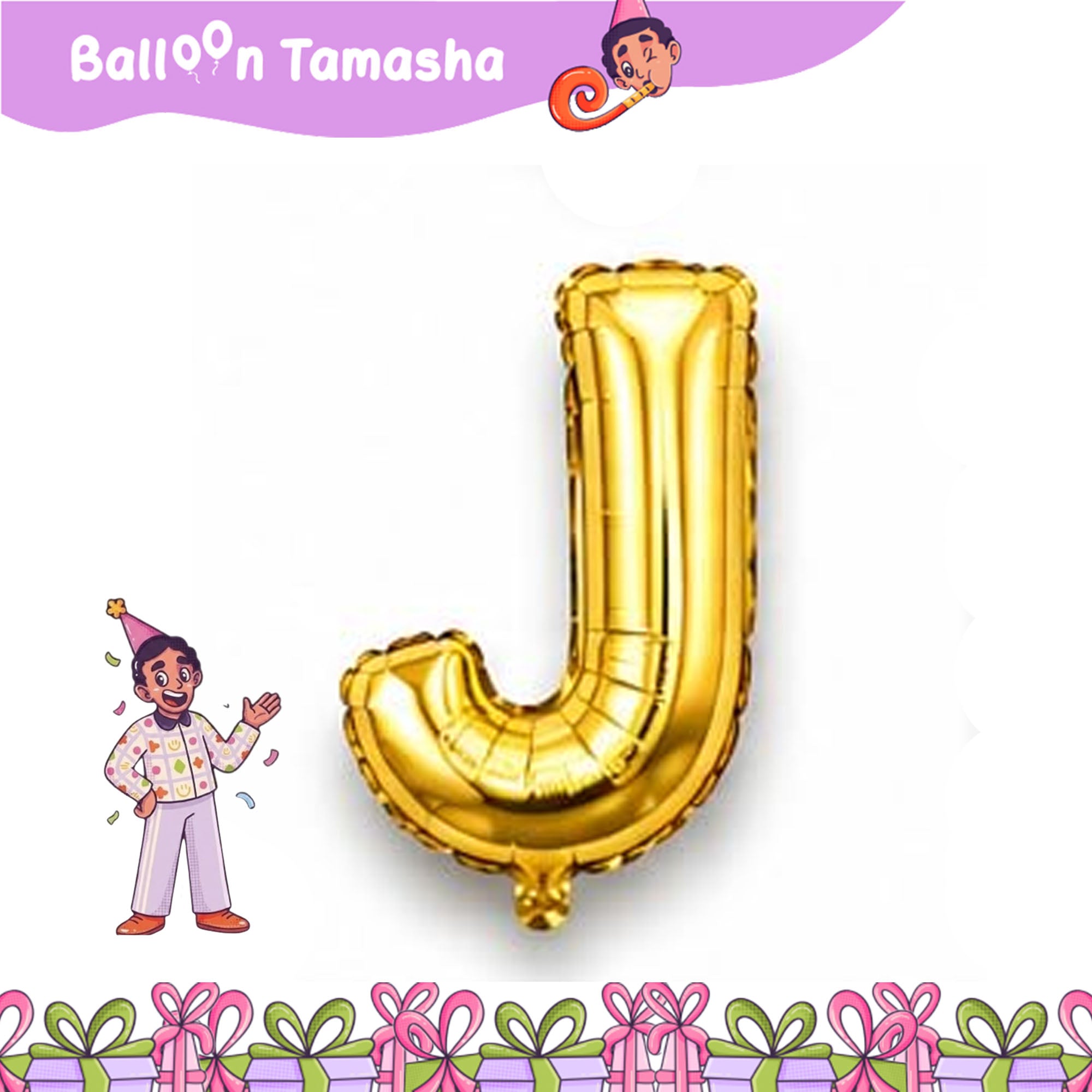 A to Z Golden color Letter foil
