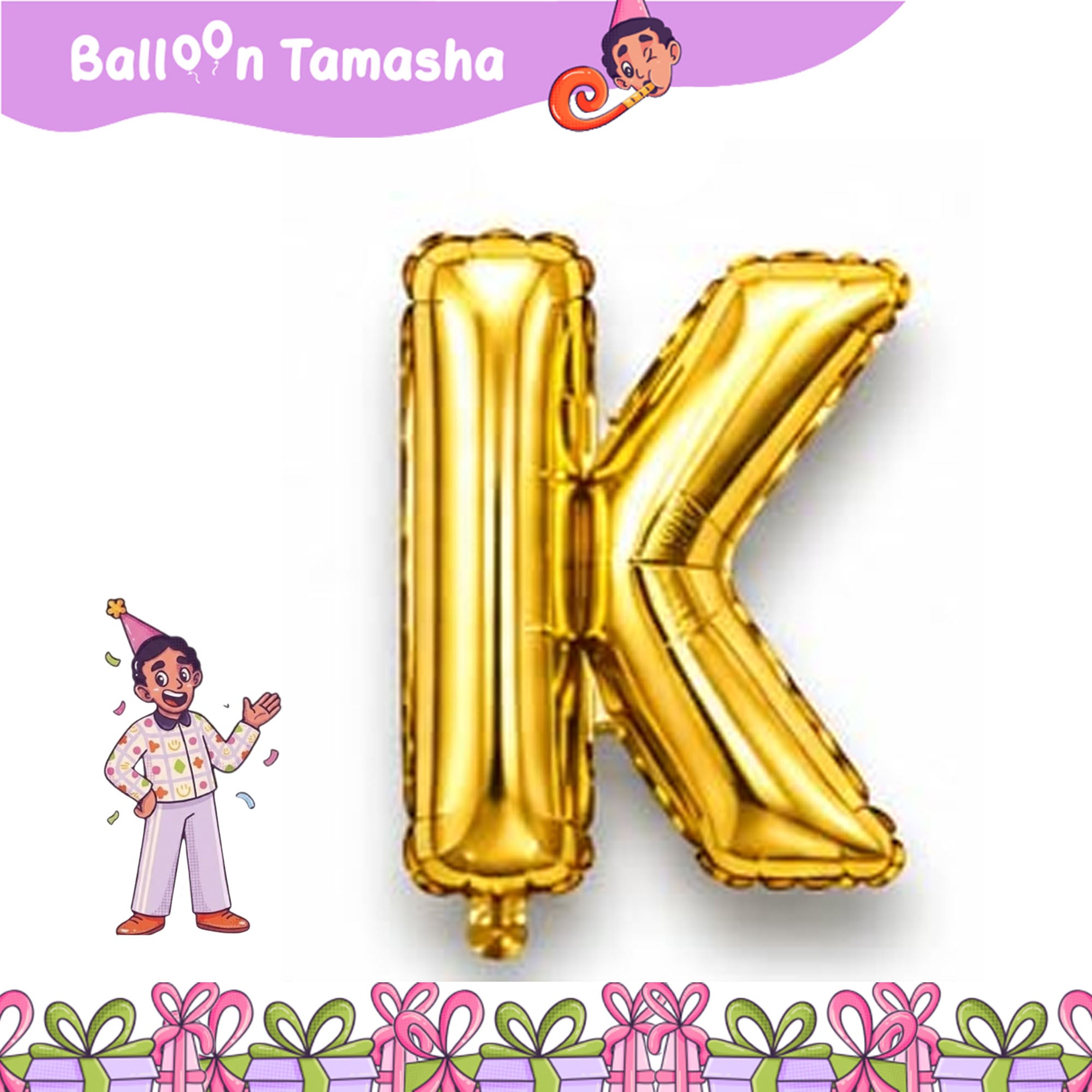 A to Z Golden color Letter foil