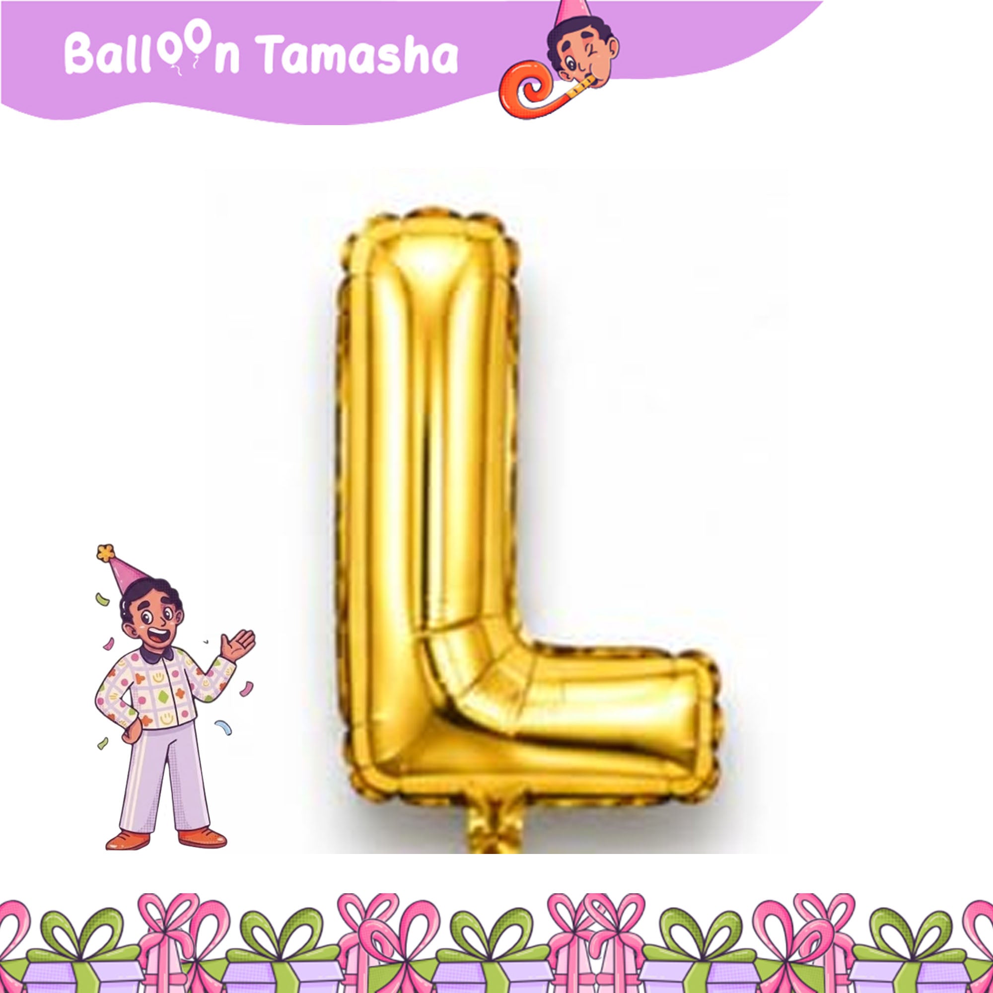 A to Z Golden color Letter foil