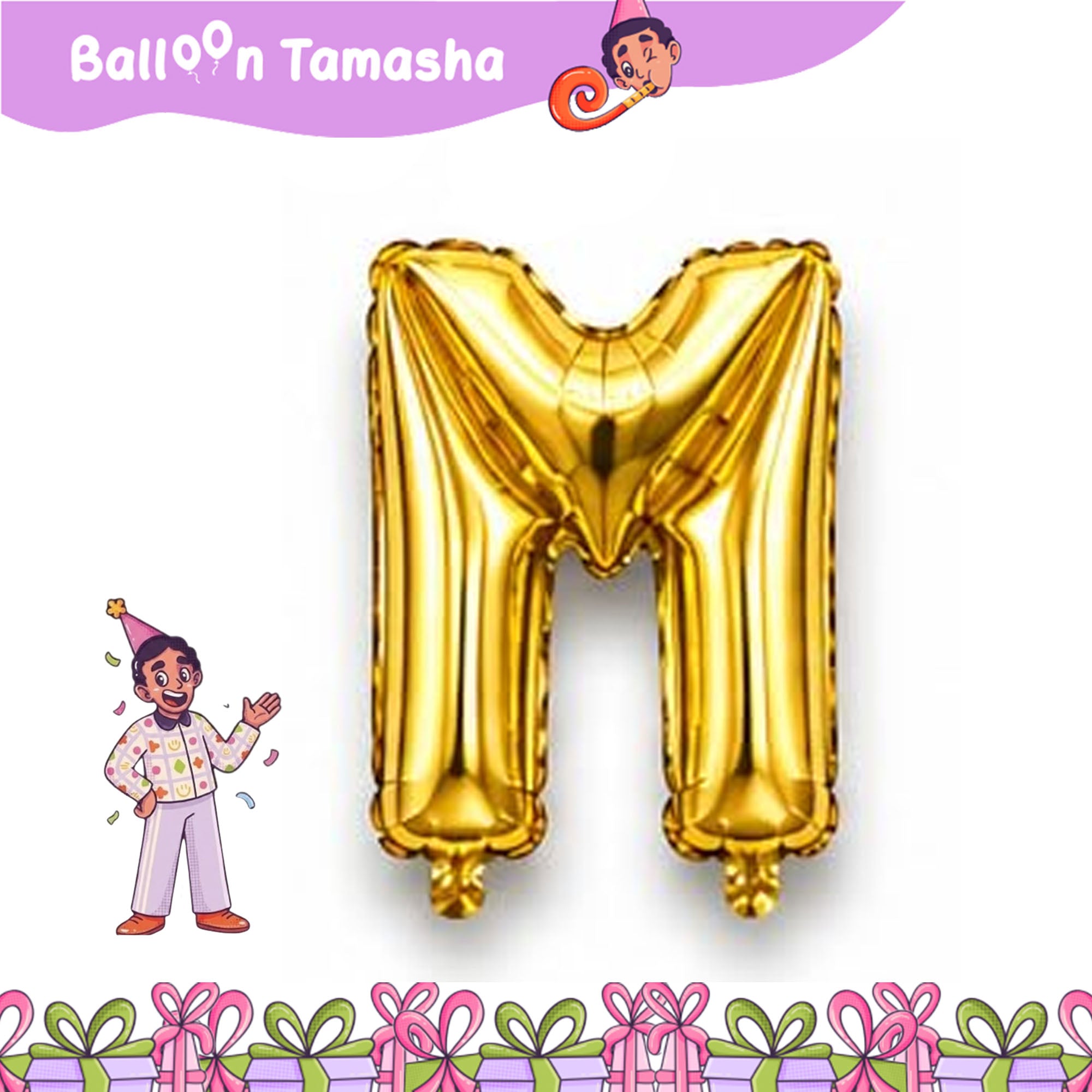 A to Z Golden color Letter foil