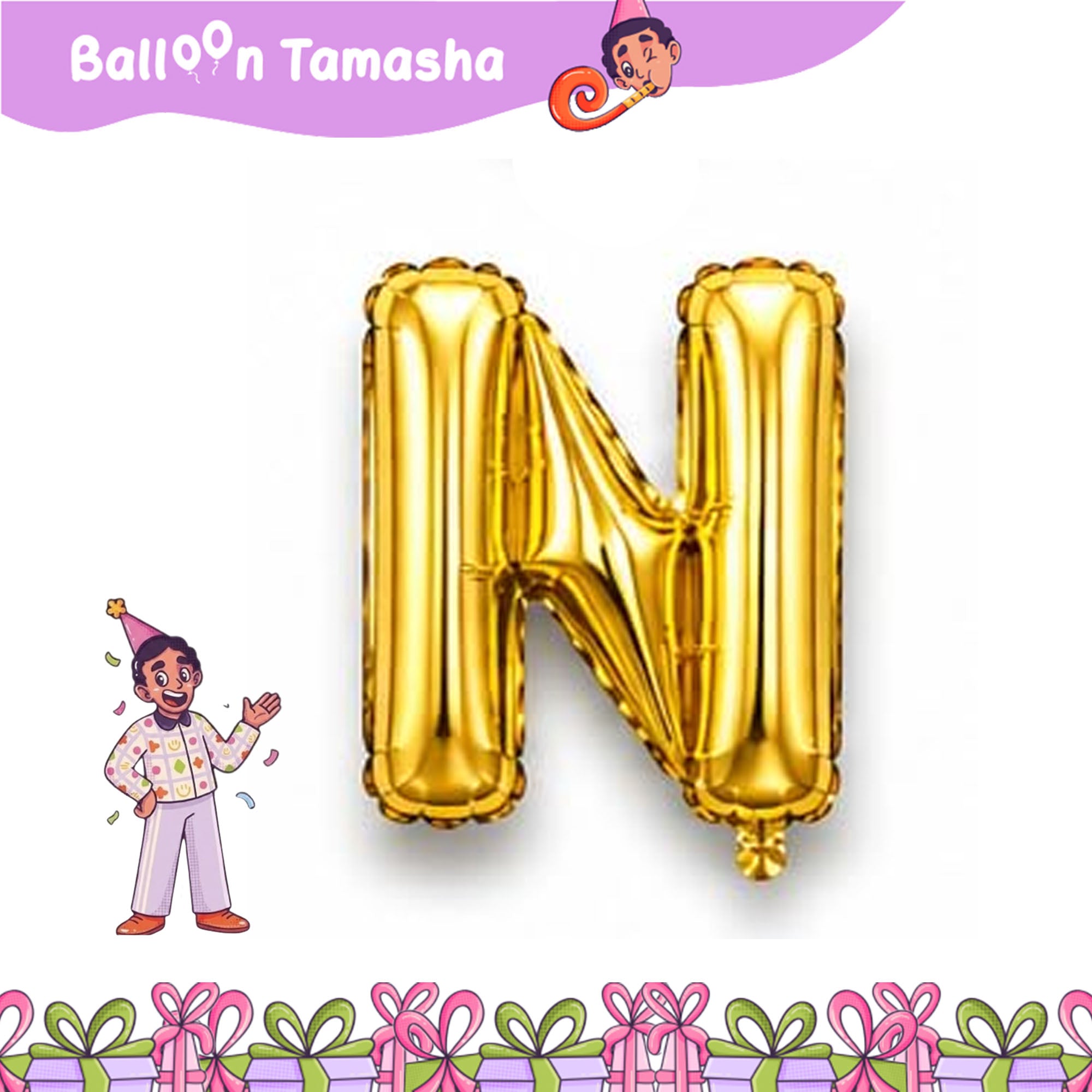 A to Z Golden color Letter foil