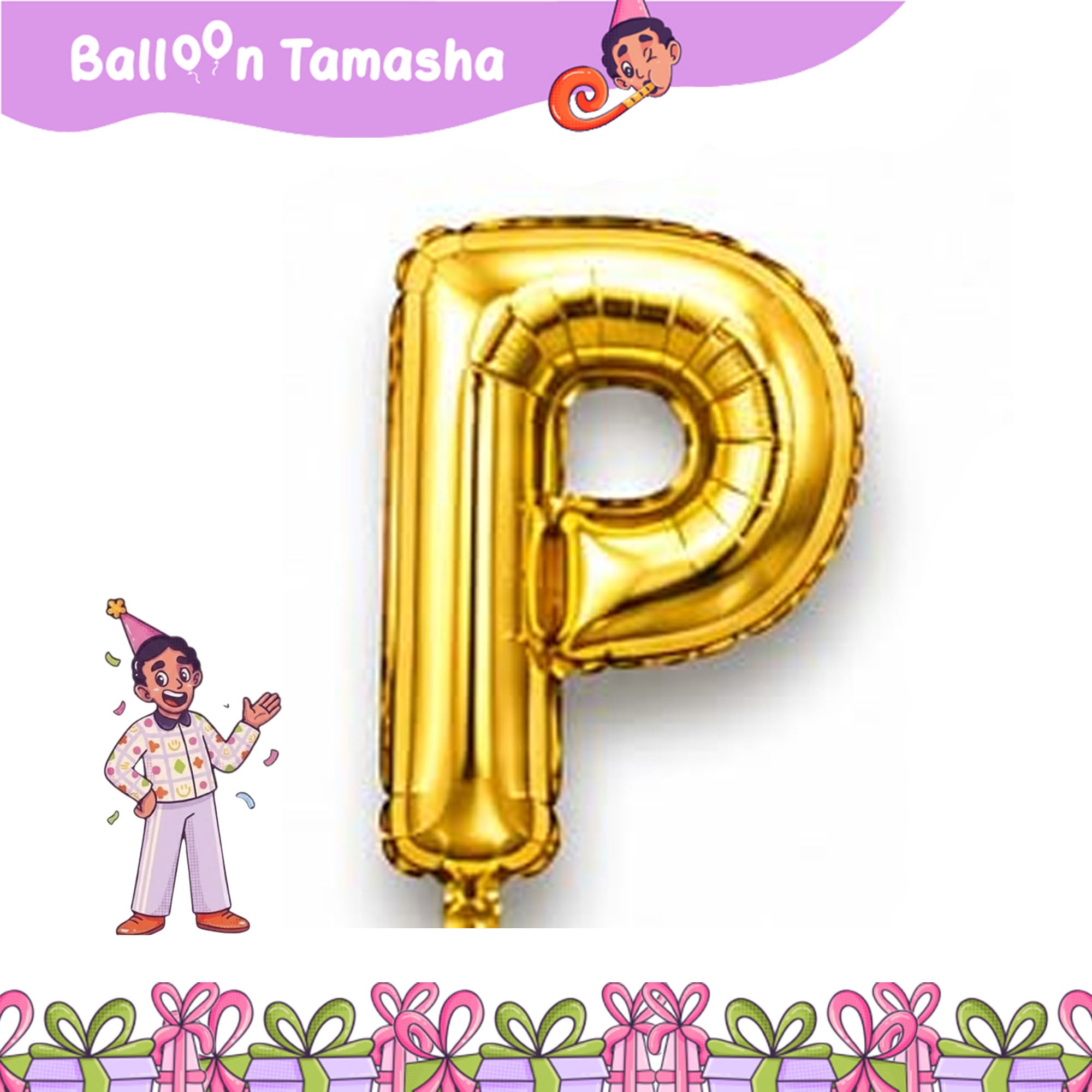 A to Z Golden color Letter foil