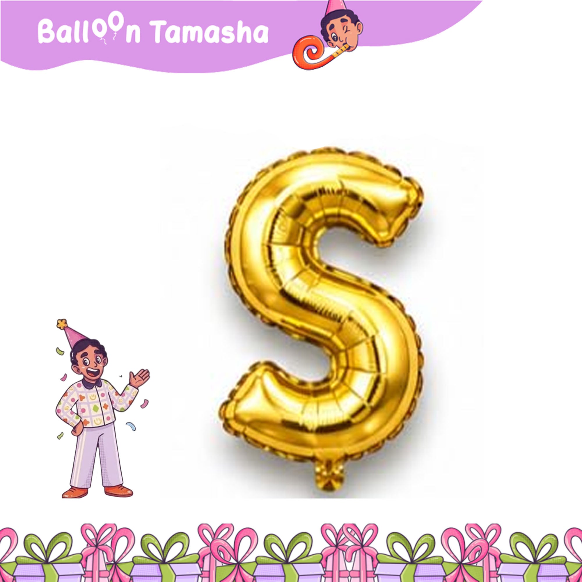 A to Z Golden color Letter foil