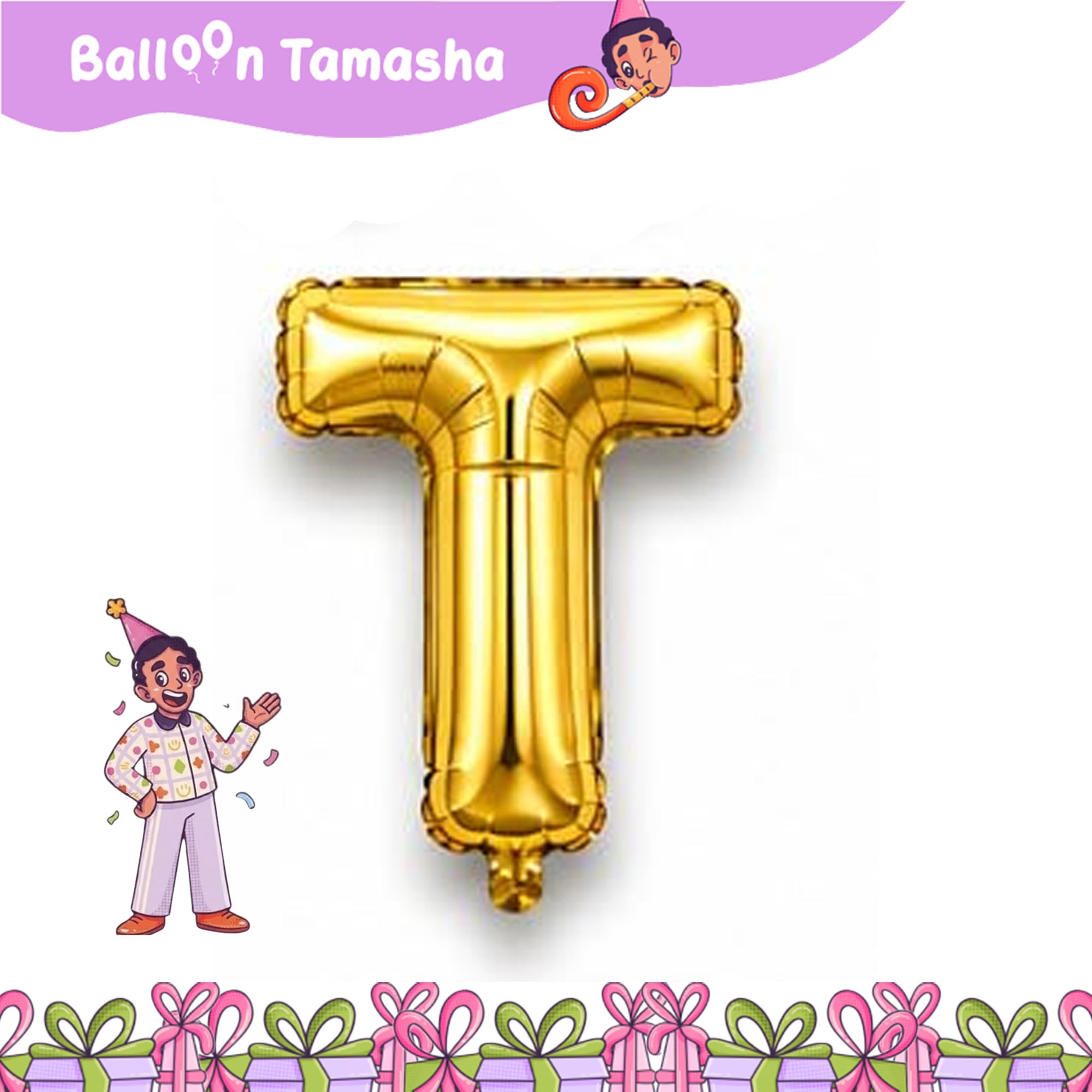 A to Z Golden color Letter foil