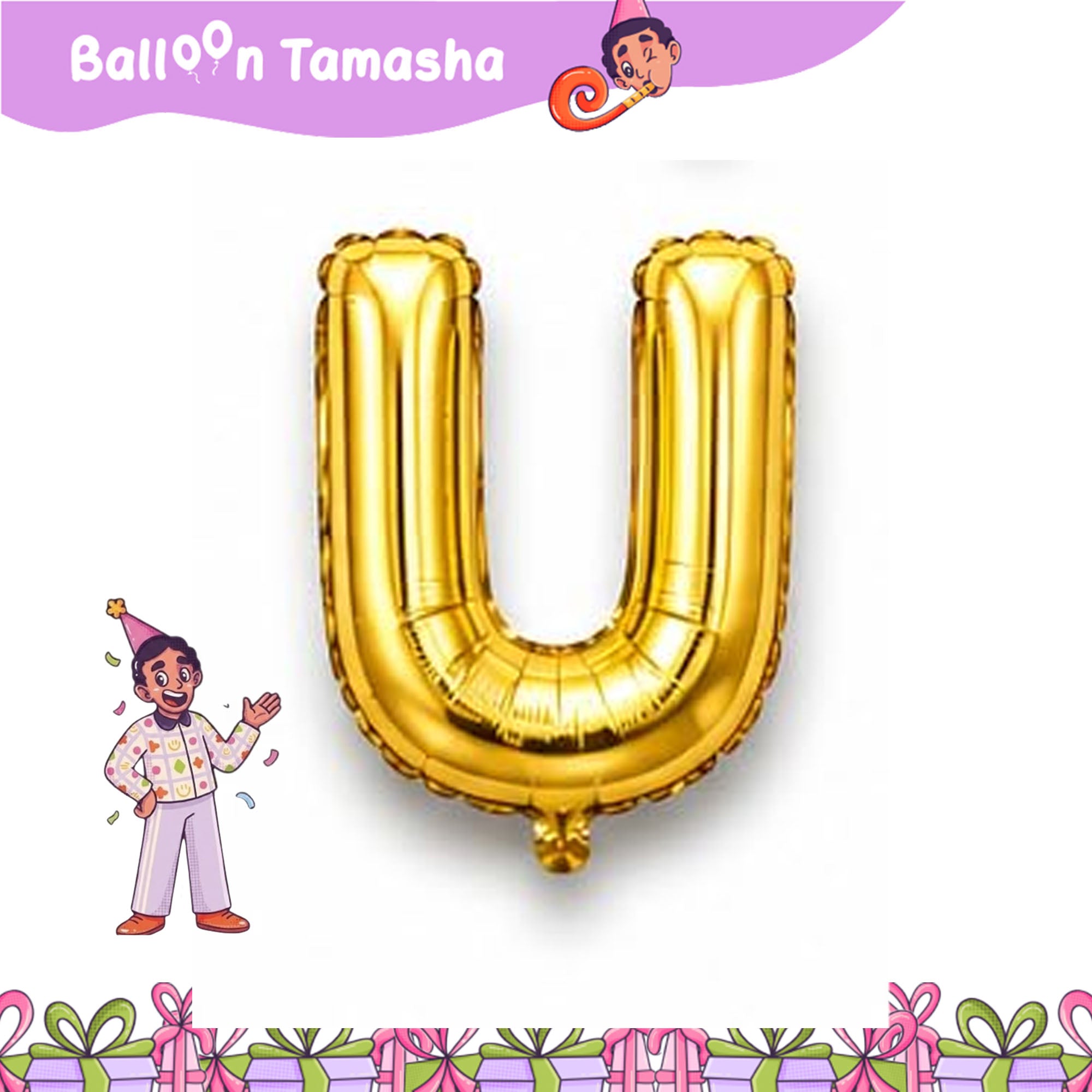 A to Z Golden color Letter foil