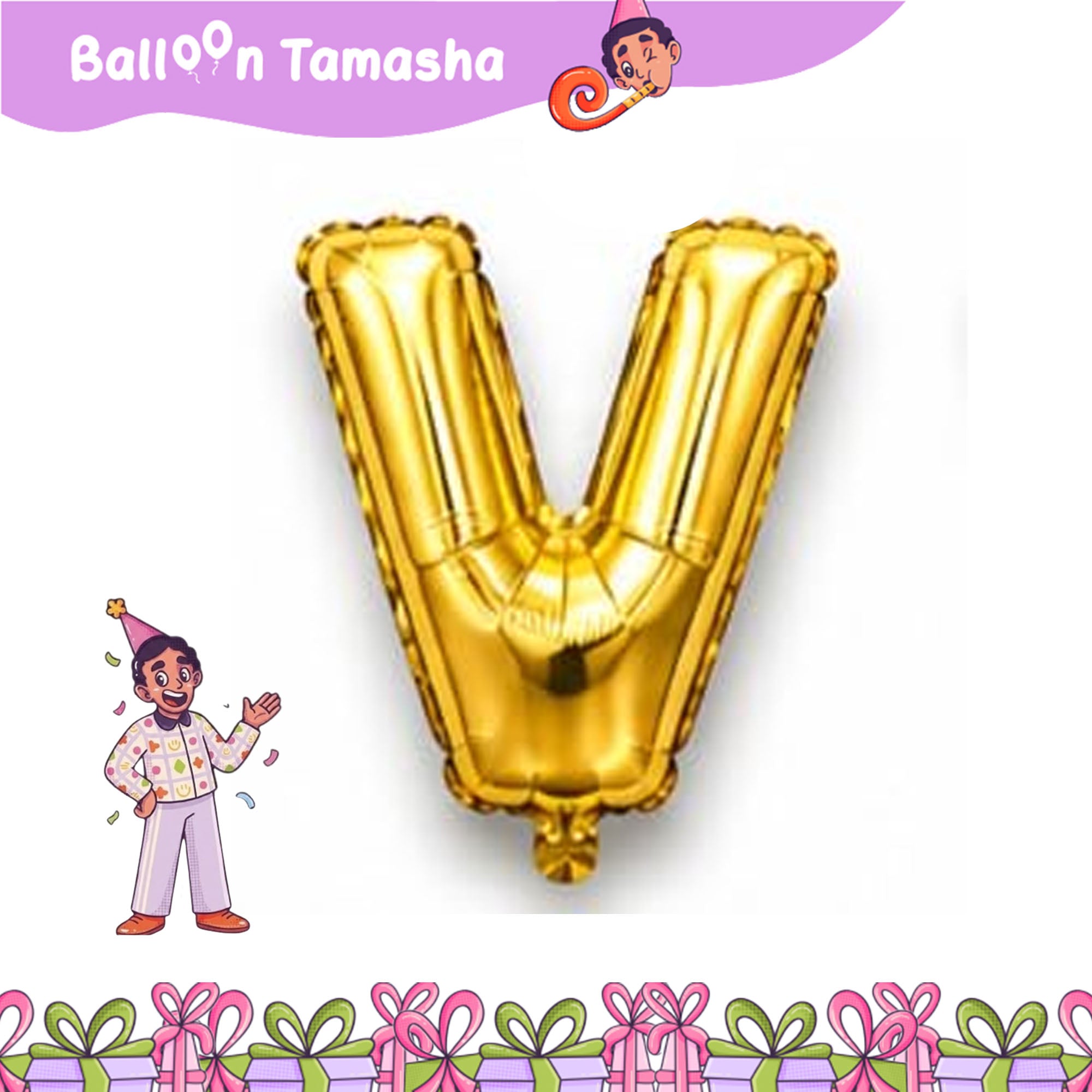A to Z Golden color Letter foil