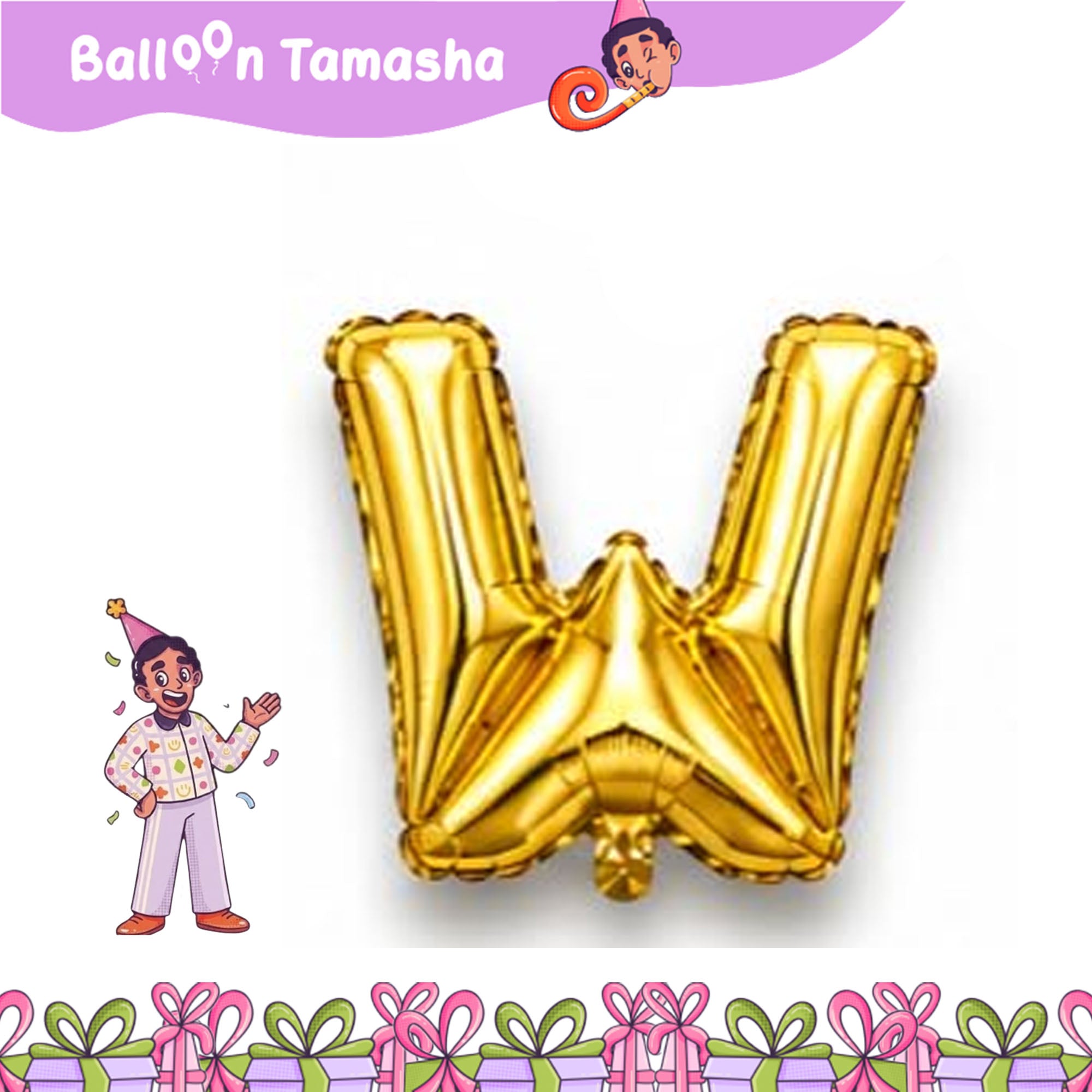 A to Z Golden color Letter foil