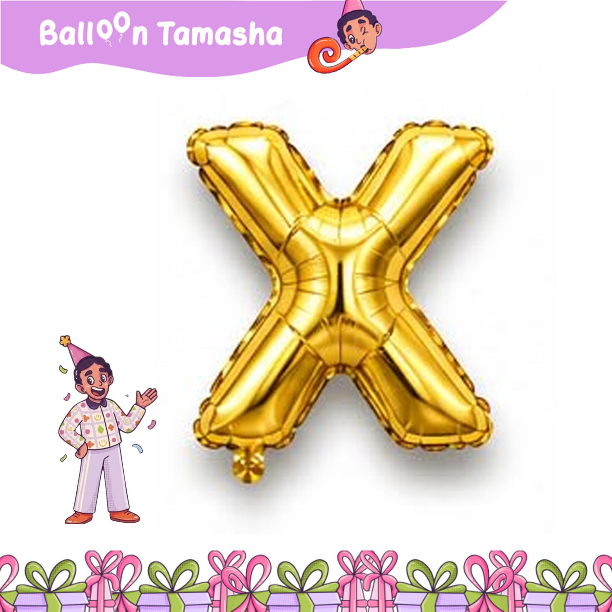A to Z Golden color Letter foil