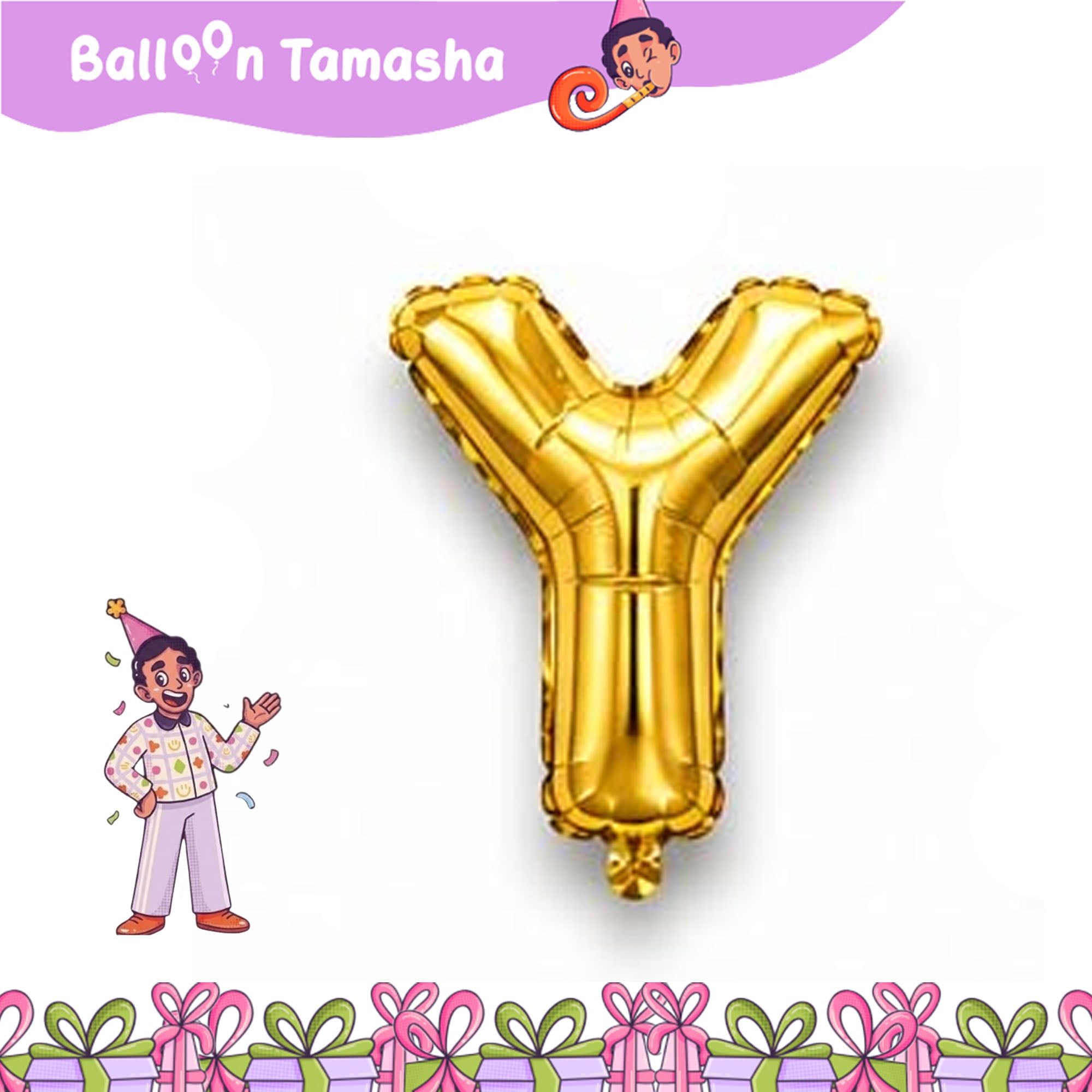 A to Z Golden color Letter foil