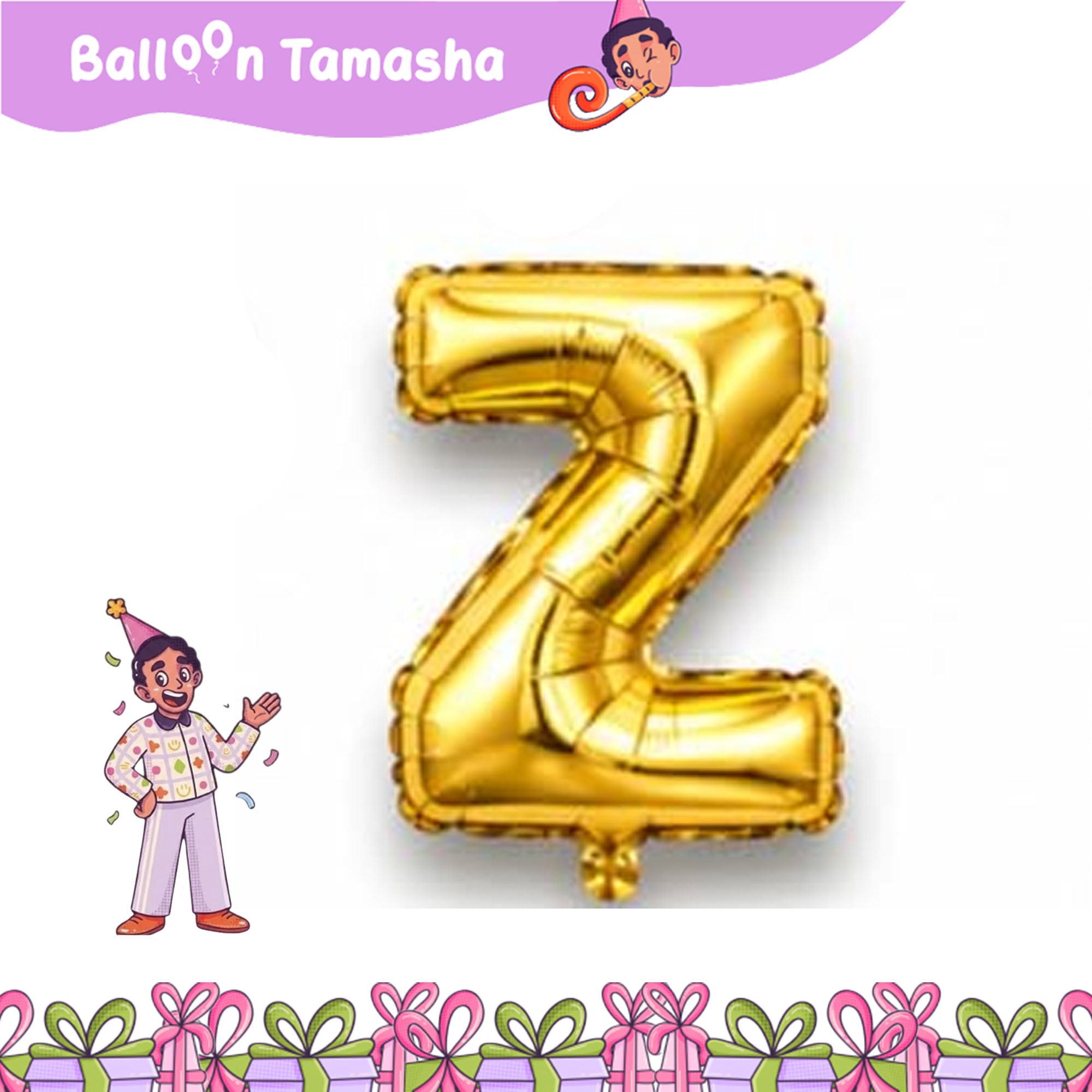 A to Z Golden color Letter foil