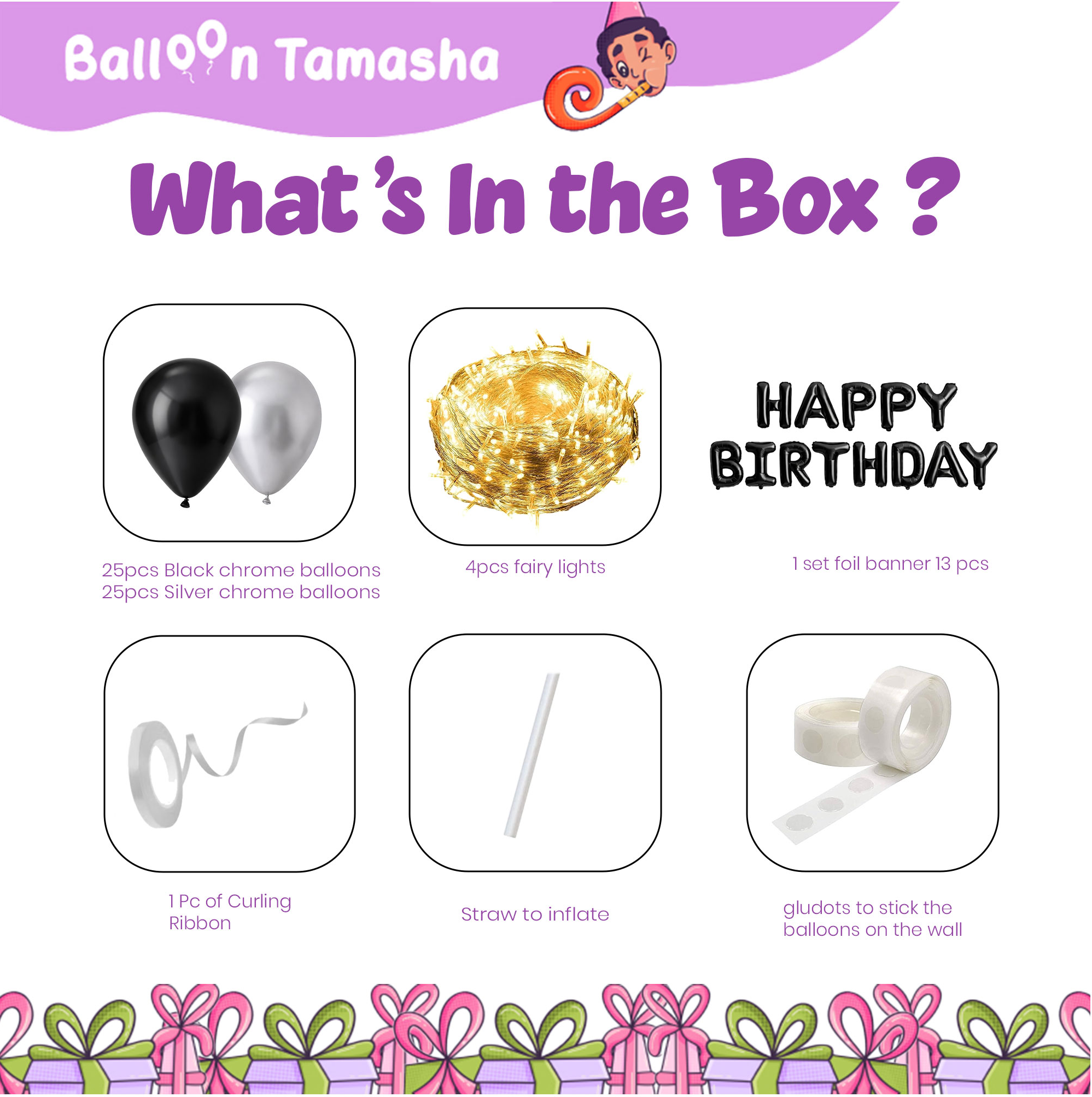 Fairy Lights Birthday Decoration Kit