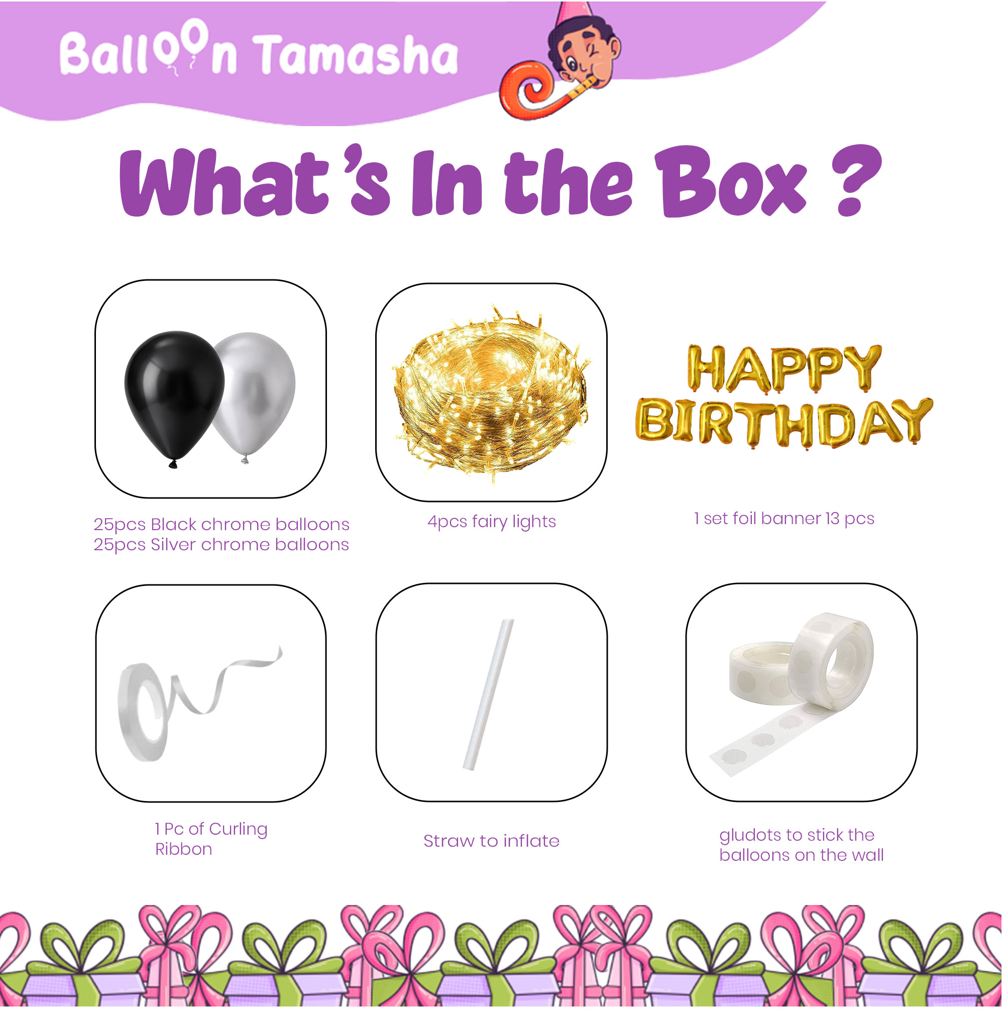 Fairy Lights Birthday Decoration Kit