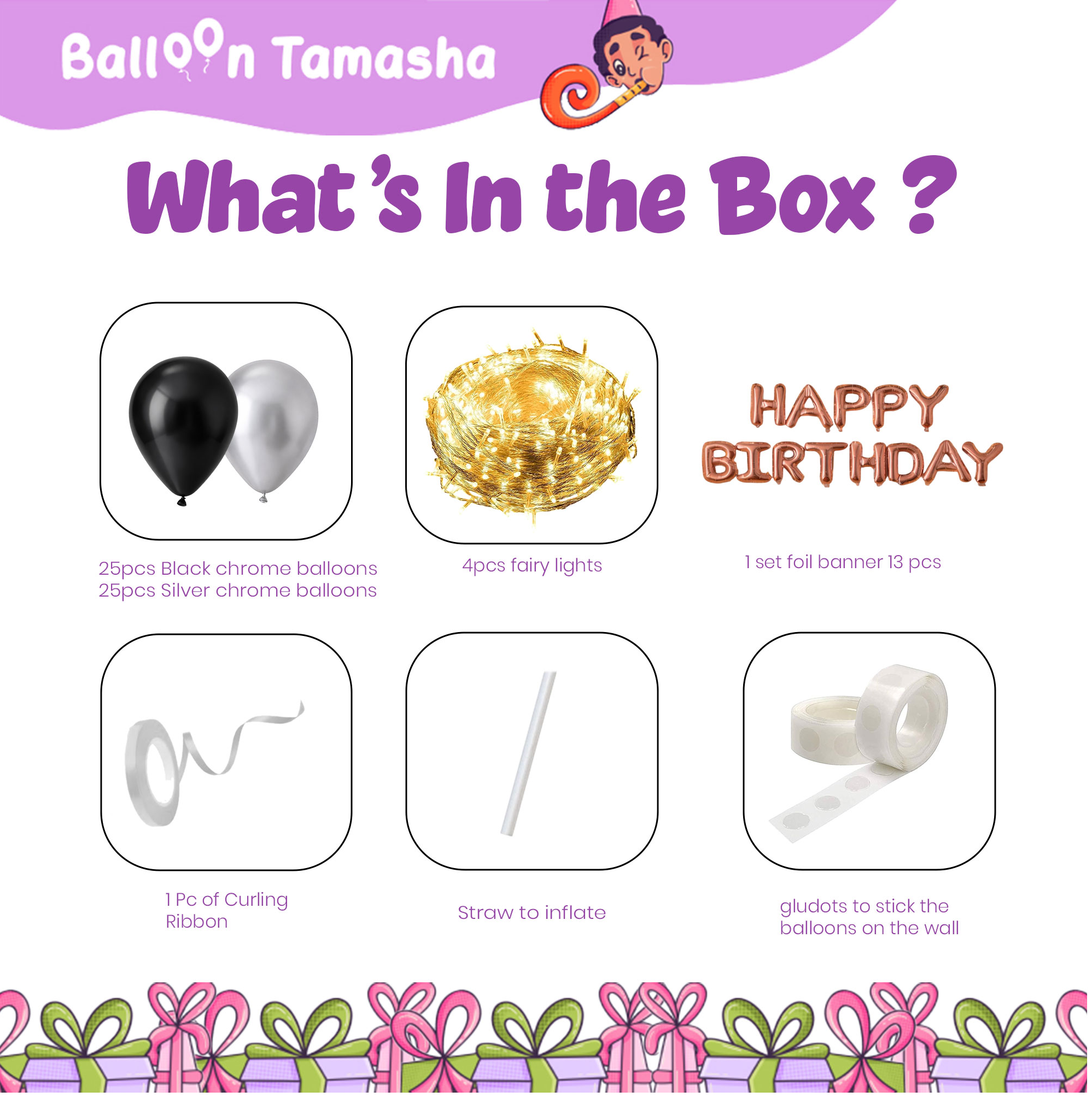 Fairy Lights Birthday Decoration Kit