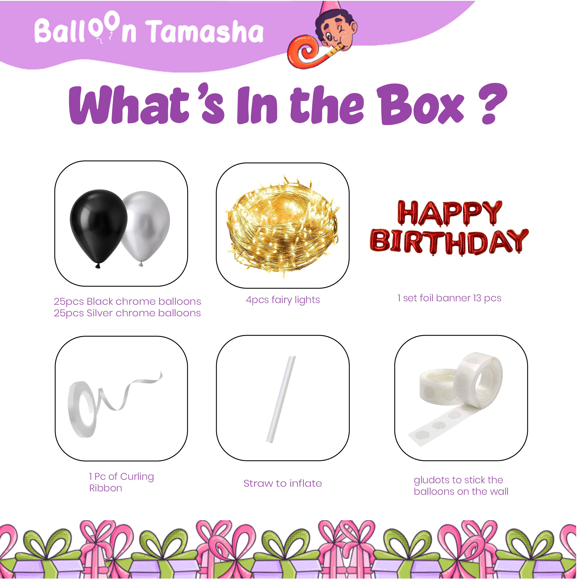 Fairy Lights Birthday Decoration Kit
