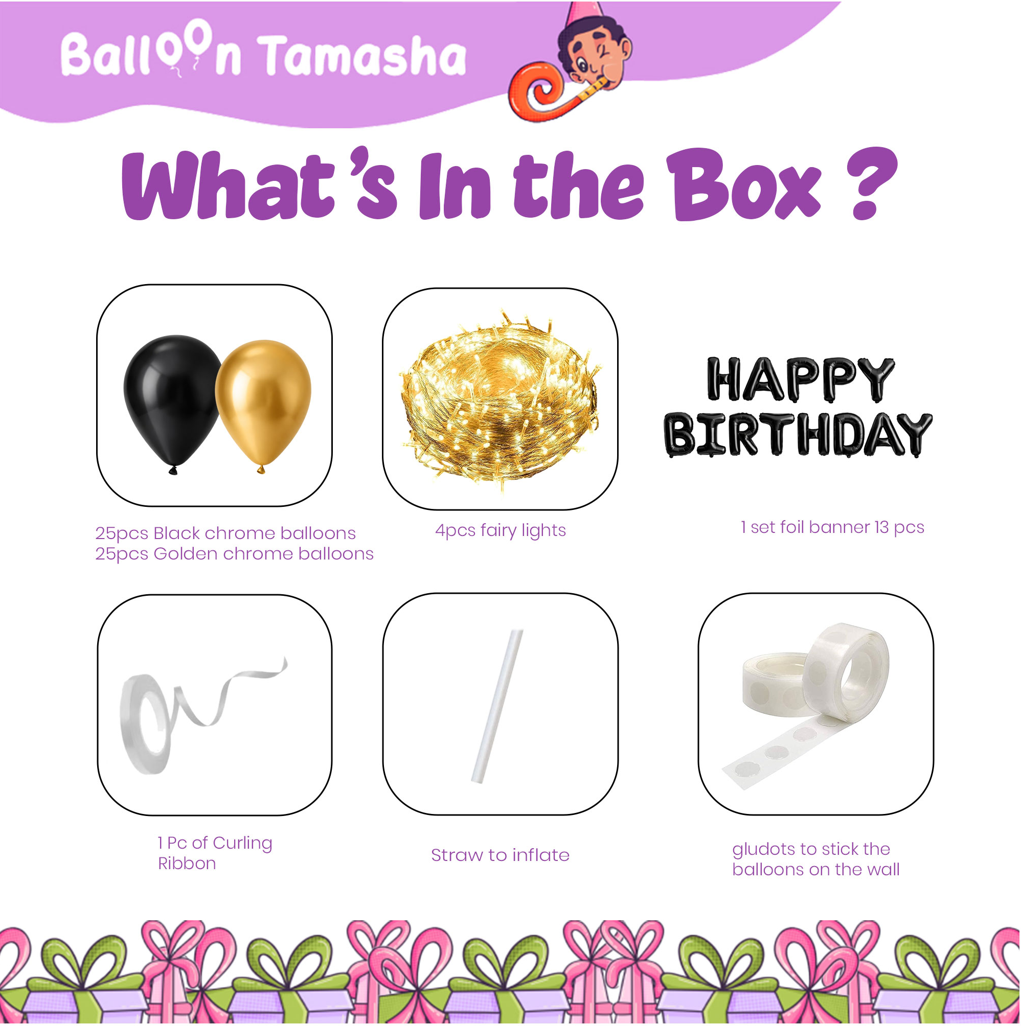 Fairy Lights Birthday Decoration Kit