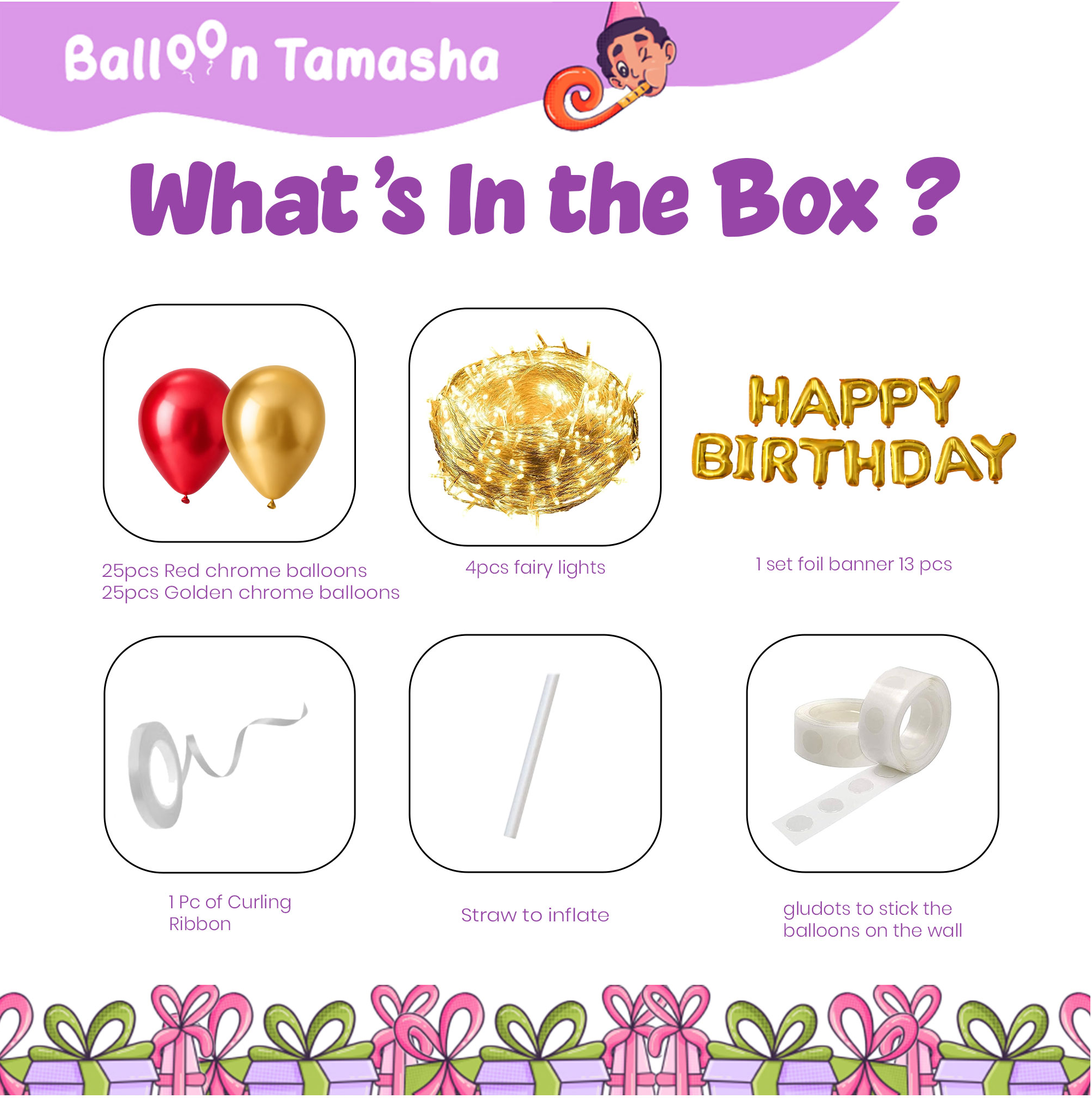Fairy Lights Birthday Decoration Kit