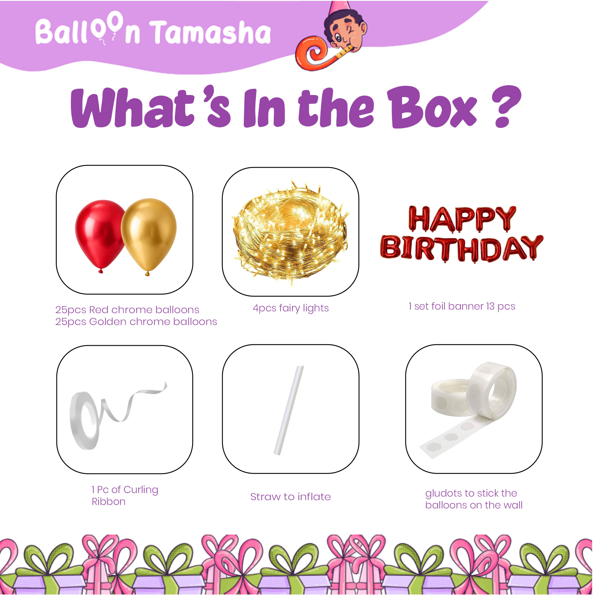 Fairy Lights Birthday Decoration Kit