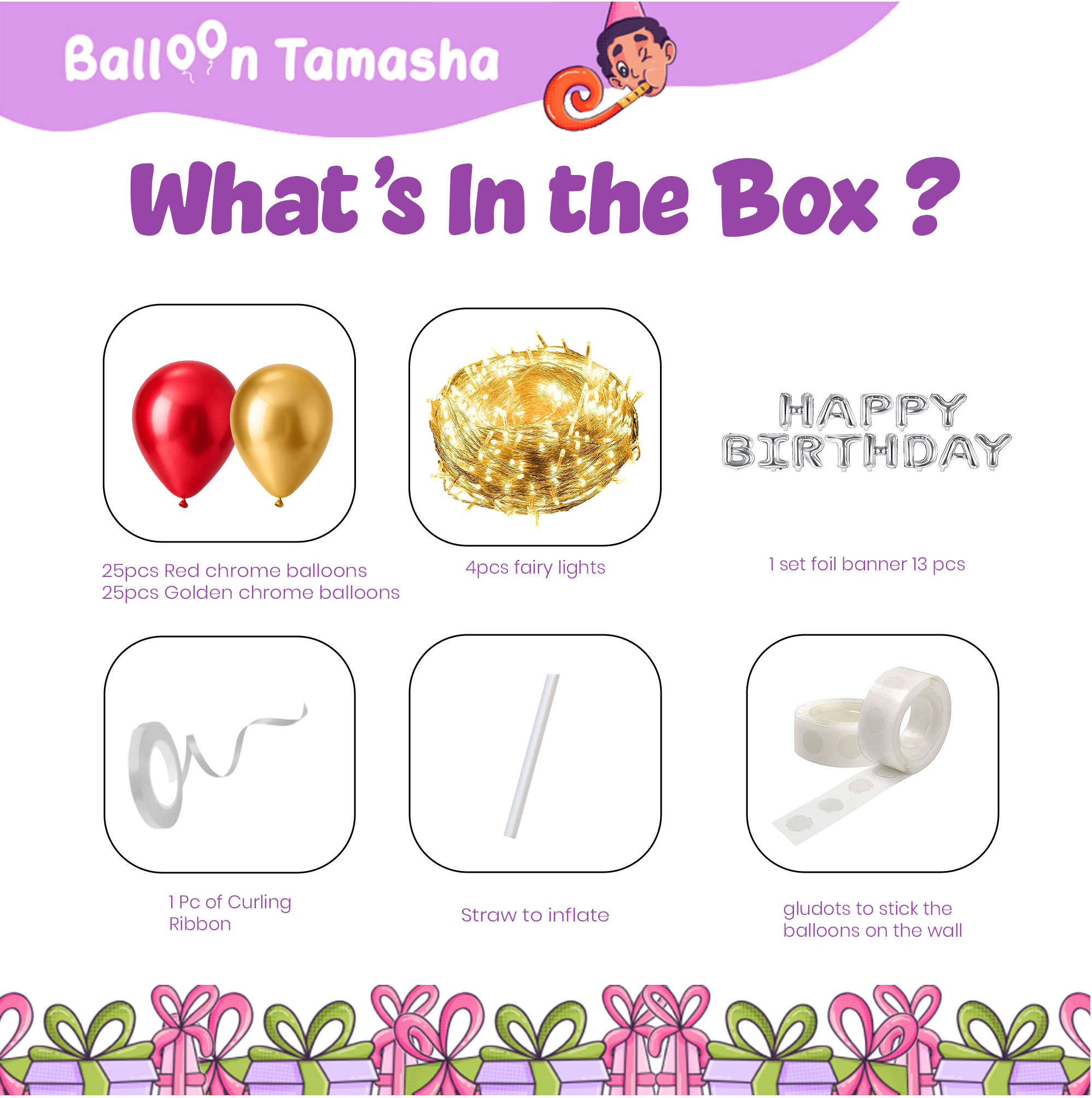 Fairy Lights Birthday Decoration Kit