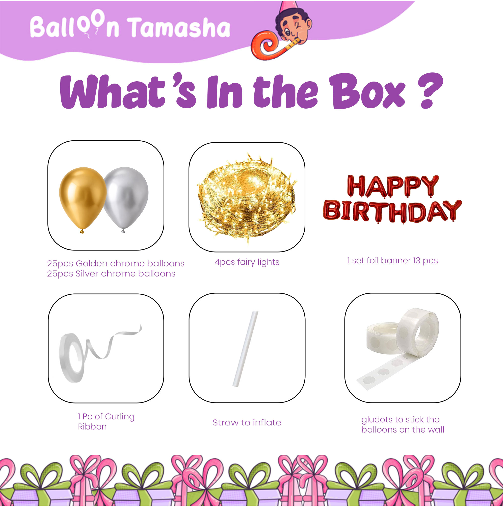 Fairy Lights Birthday Decoration Kit