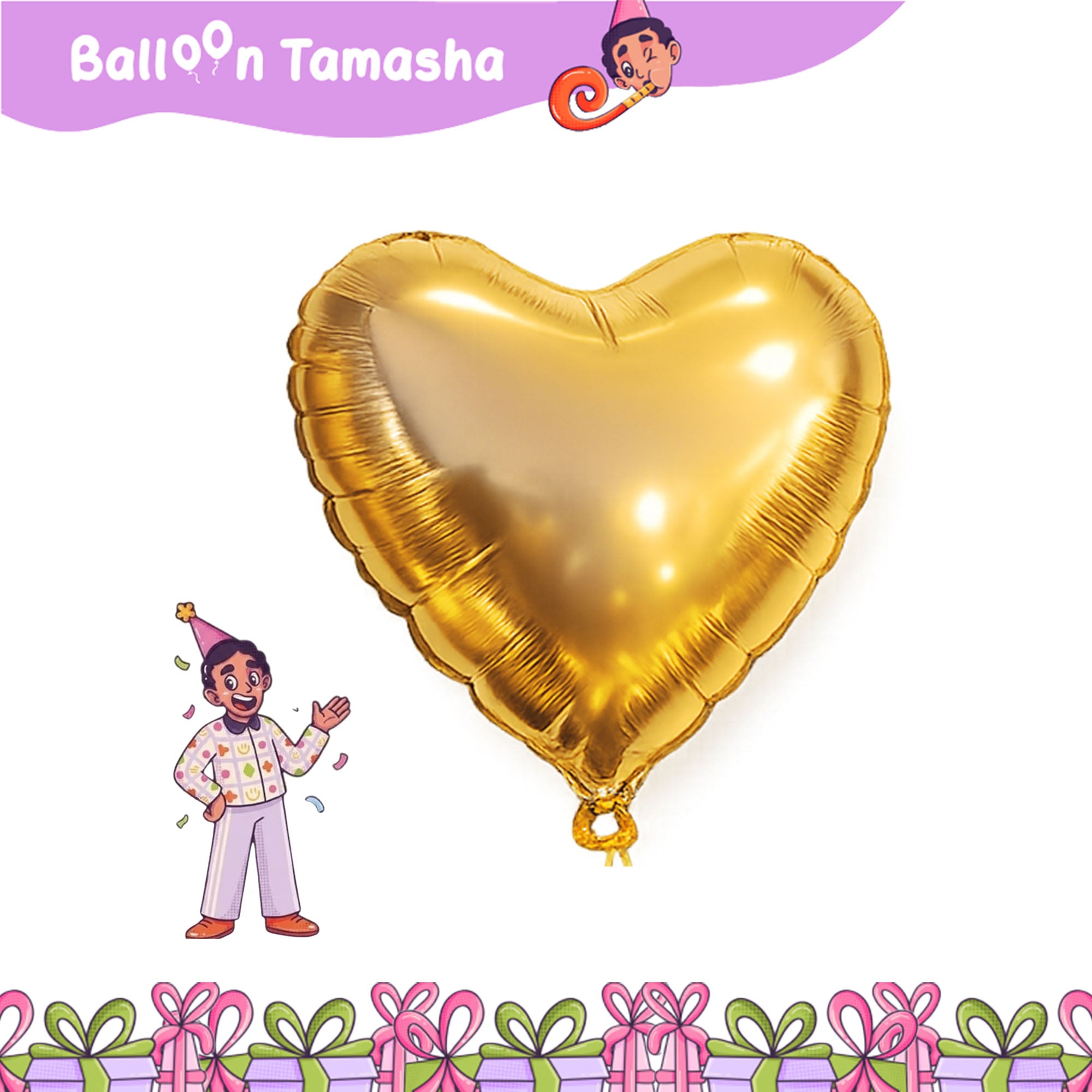 Heart shape foil