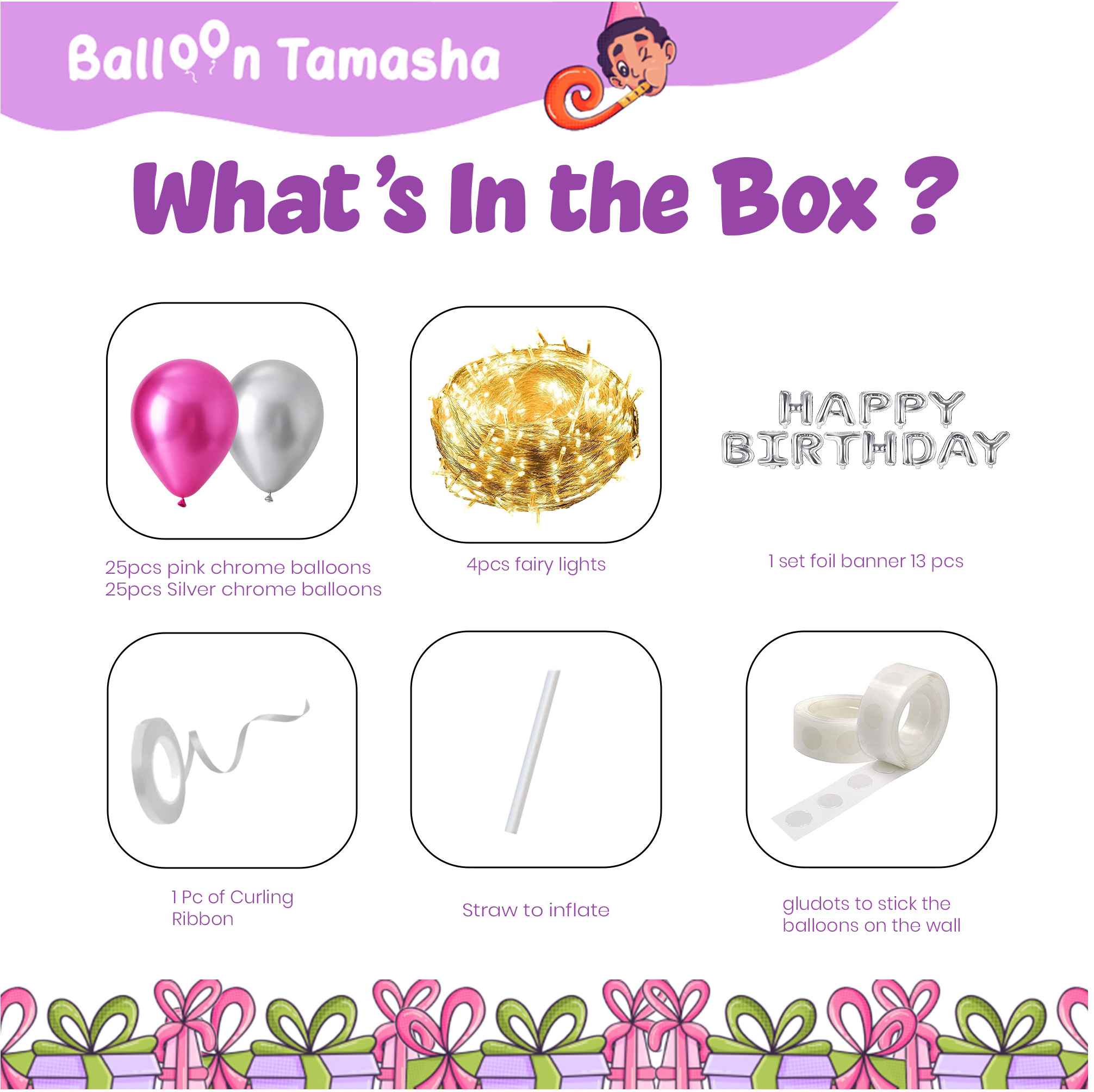 Fairy Lights Birthday Decoration Kit