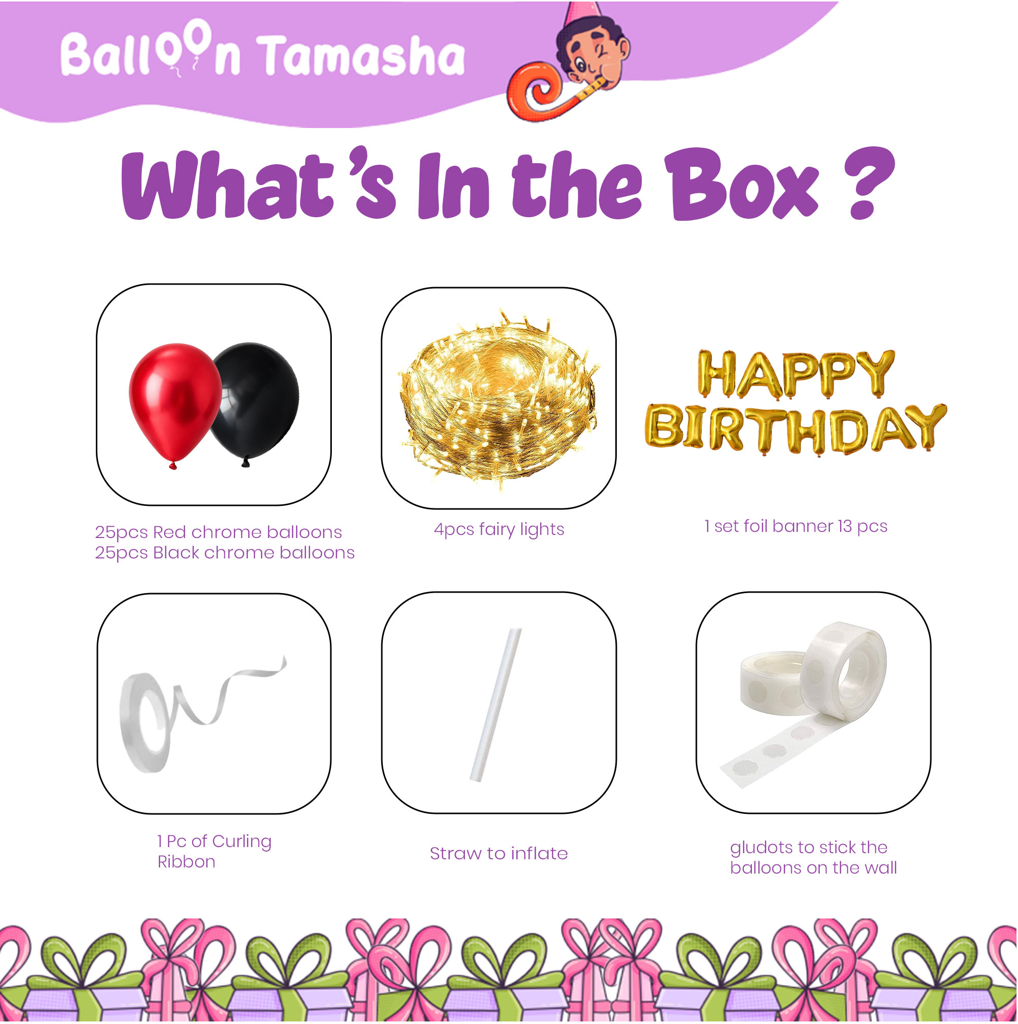 Fairy Lights Birthday Decoration Kit