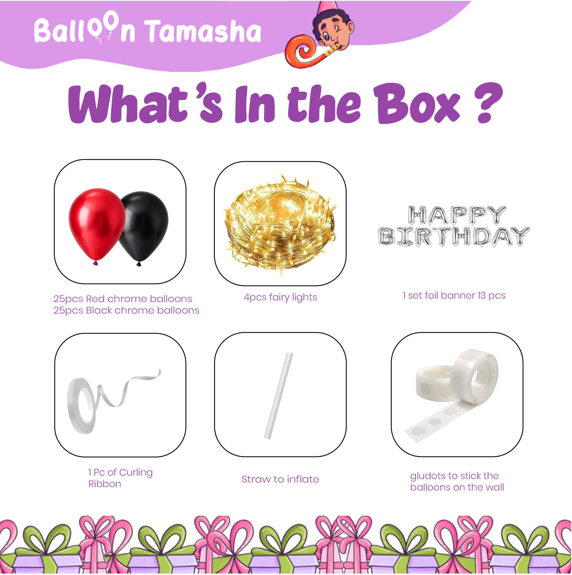 Fairy Lights Birthday Decoration Kit