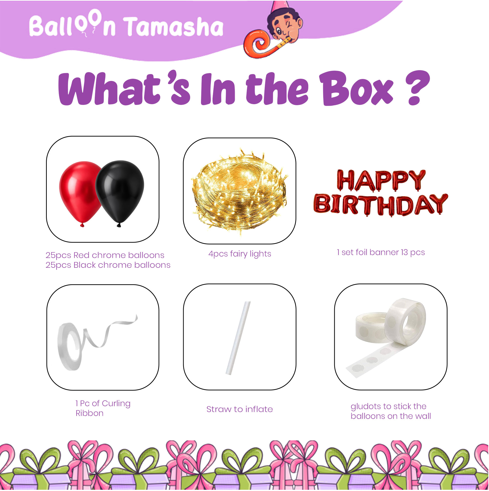 Fairy Lights Birthday Decoration Kit